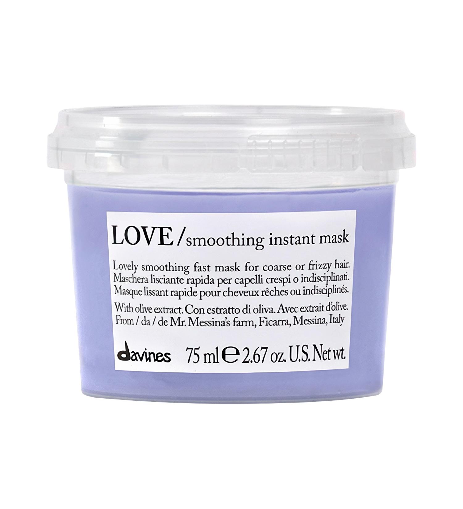 Shop Davines Mini LOVE Smoothing Instant Hair Mask for Frizzy Hair - 2.67 oz/ 75 ml Online - Best Price & International Shipping - Buy Online on GoSupps.com