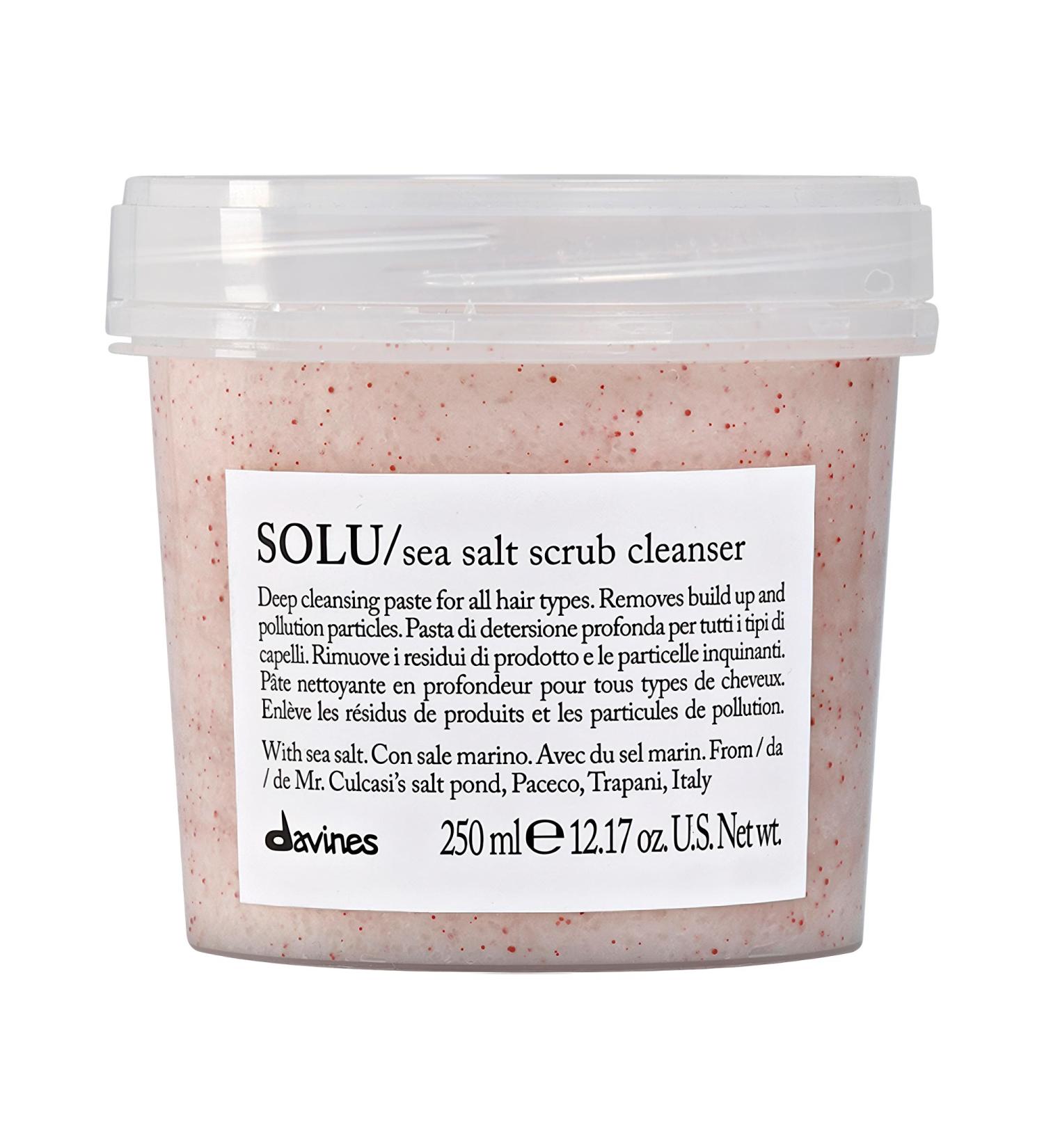 Shop Davines SOLU Sea Salt Scrub Cleanser - 12.17 oz/ 250 ml Online - Best Price & International Shipping - Buy Online on GoSupps.com