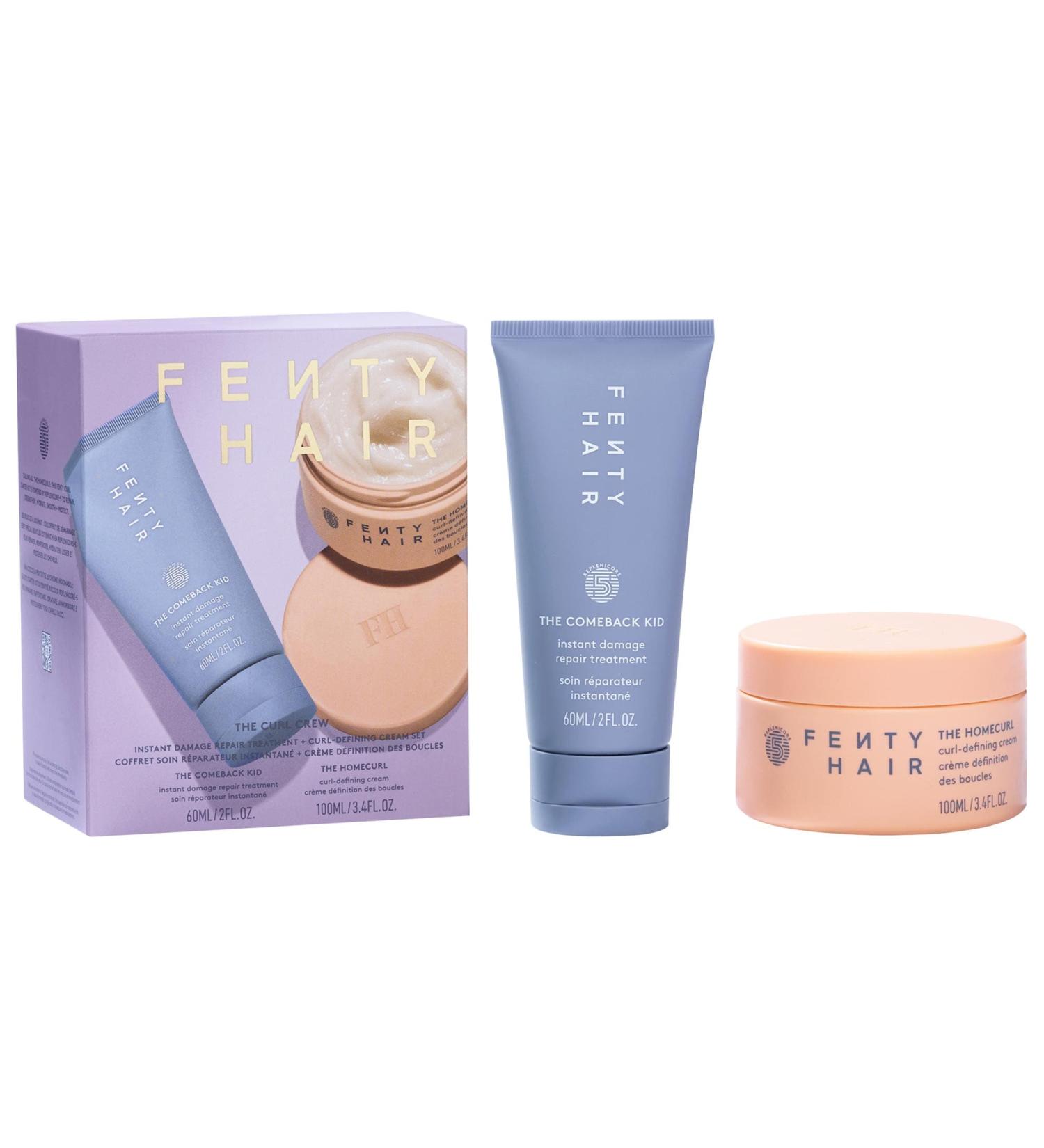 Shop Fenty Beauty by Rihanna The Curl Crew Instant Damage Repair Treatment + Curl Defining Cream Set Online - Best Price & International Shipping - Buy Online on GoSupps.com