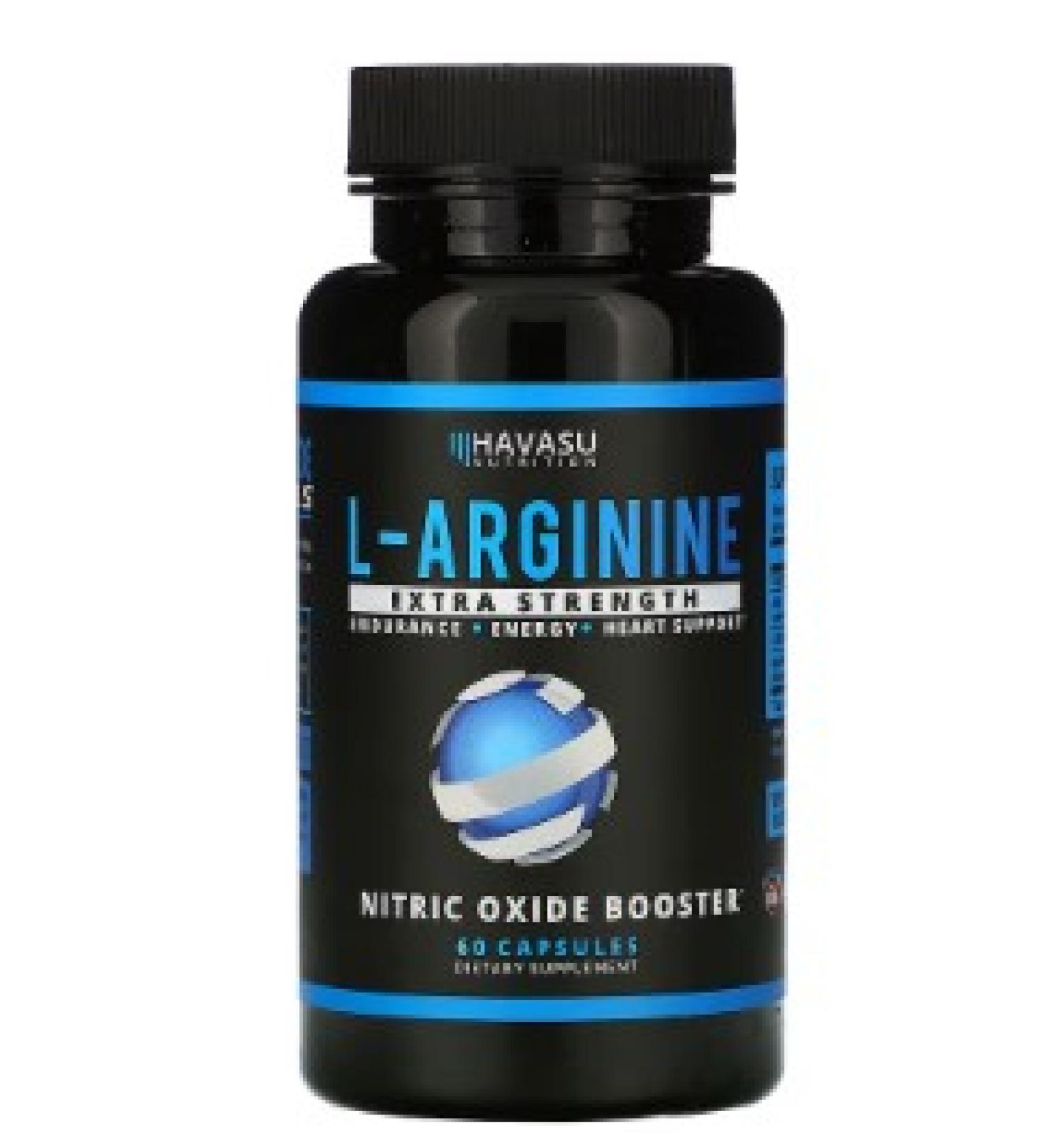 Havasu Nutrition L Arginine 60 Capsules - Boost Energy & Support Fitness - Buy Online on GoSupps.com