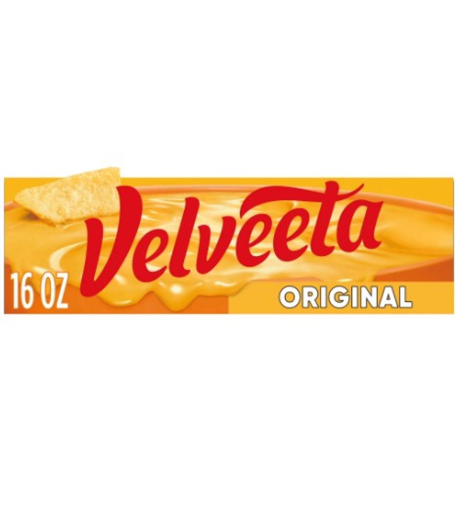 Velveeta Original Melting Cheese Dip & Sauce - 16 oz Block | Creamy & Delicious | Perfect for Dipping and Melting - Buy Online on GoSupps.com