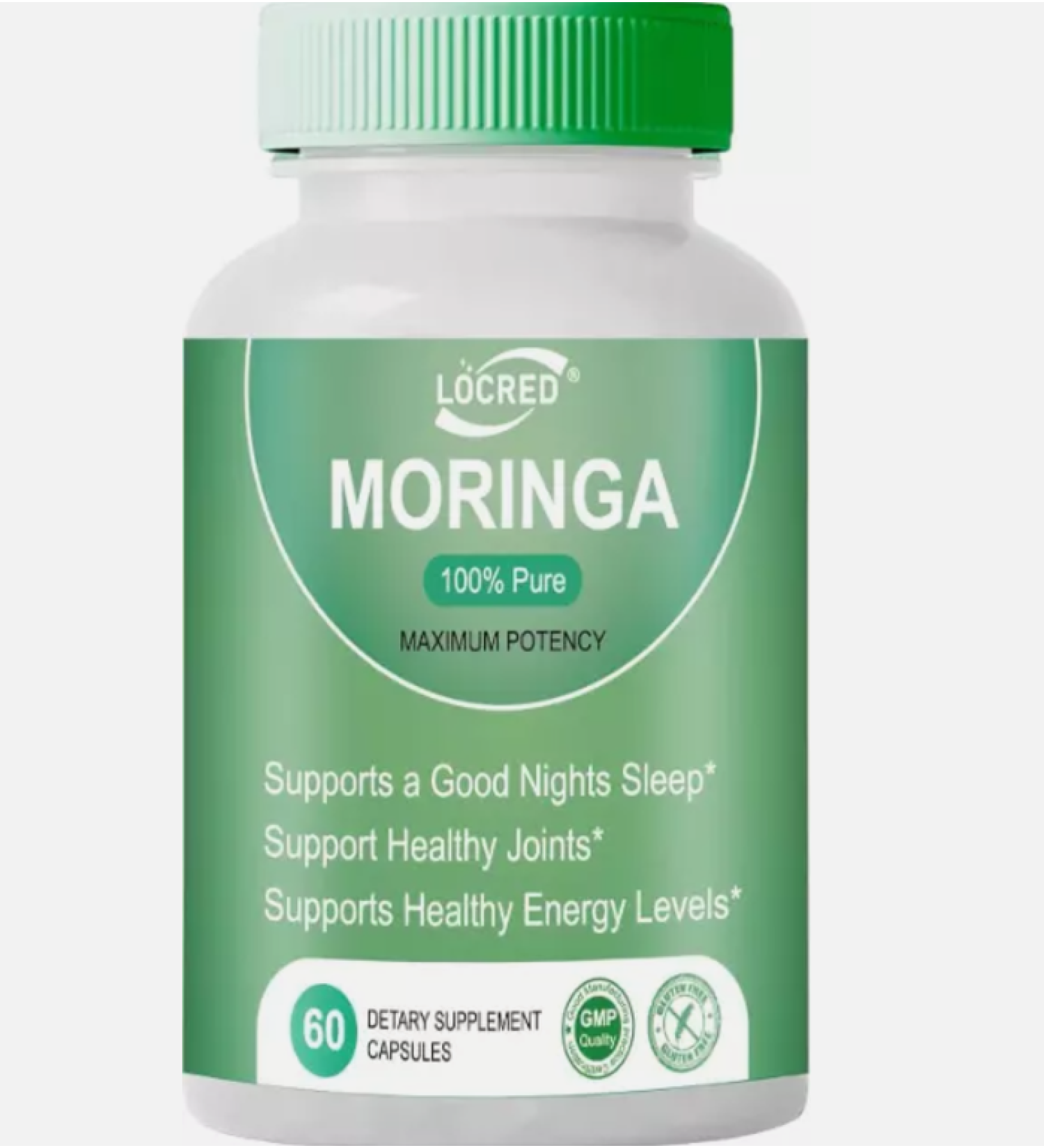 Locred Rosabella Moringa Powder Capsules - 800mg of Pure Nutrient- 60 Capsules - Buy Online on GoSupps.com