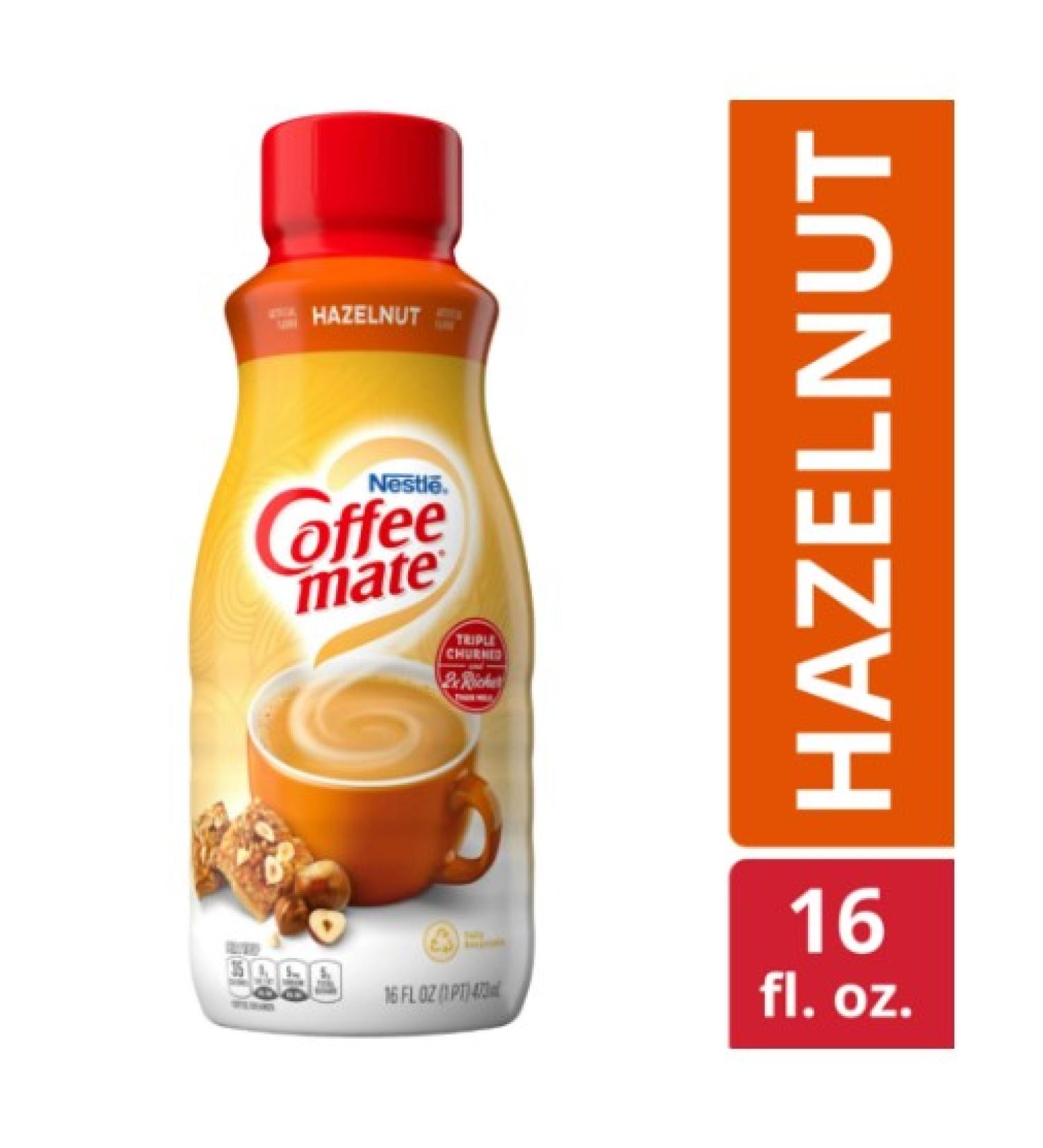 Nestle Coffee mate Hazelnut Liquid Coffee Creamer  16 fl oz - Buy Online on GoSupps.com