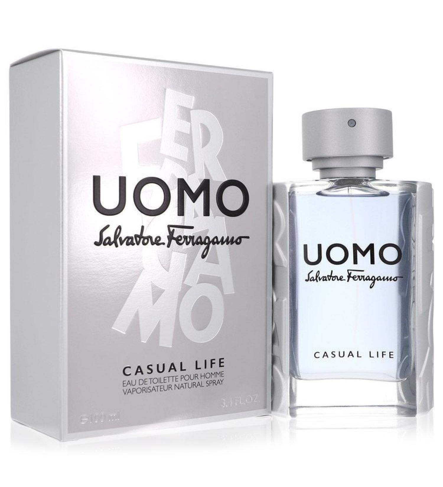 Salvatore Ferragamo Uomo Casual Life by Salvatore Ferragamo Eau De Toilette Spray 3.4 oz for Men
