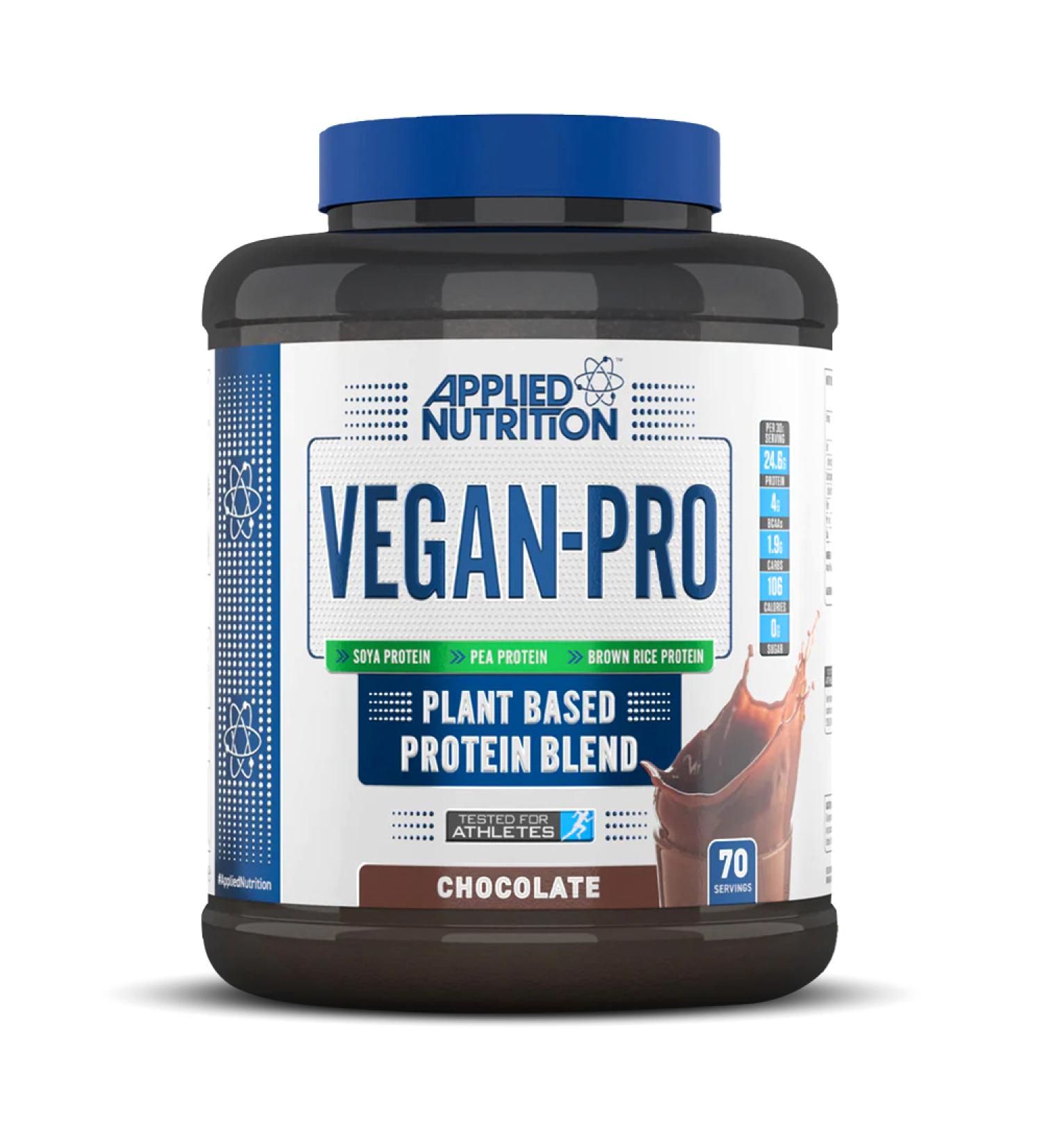 Applied Nutrition Vegan Pro, Chocolate, 2.1 Kg, Over 24g of Protein Per Serving