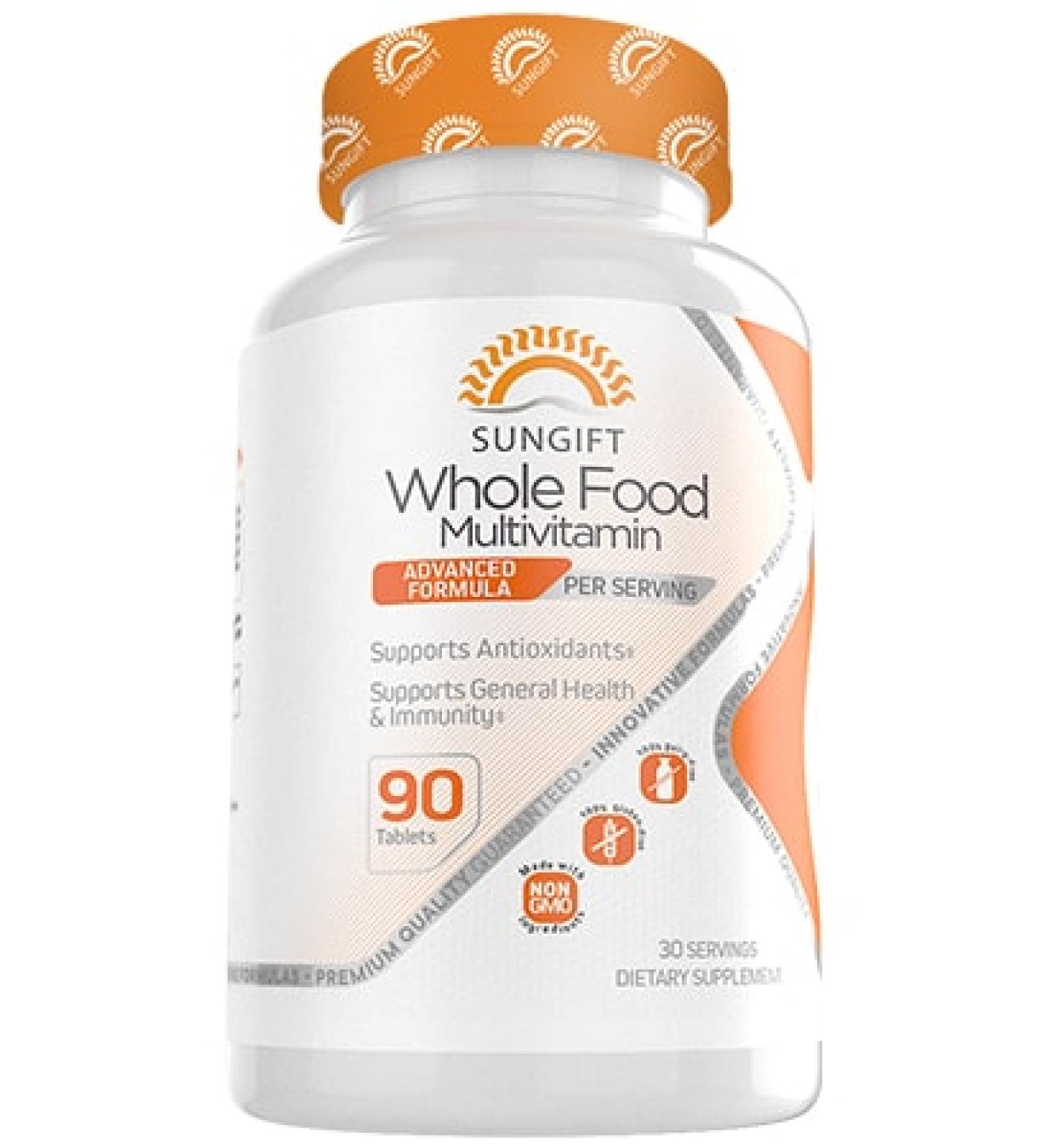 Sungift Wholefood Multivitamin - 90 Tablets | Premium Nutrition for Optimal Health - Buy Online on GoSupps.com
