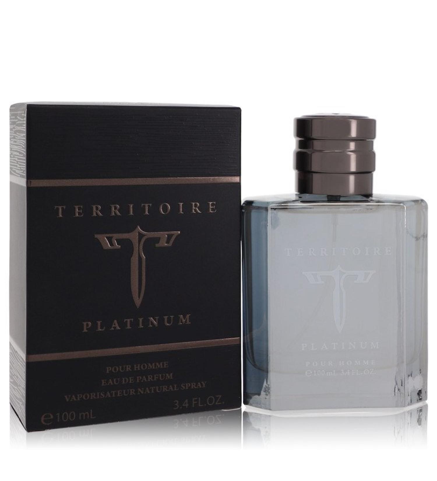 Territoire Platinum by YZY Perfume Eau De Parfum Spray 3.4 oz for Men