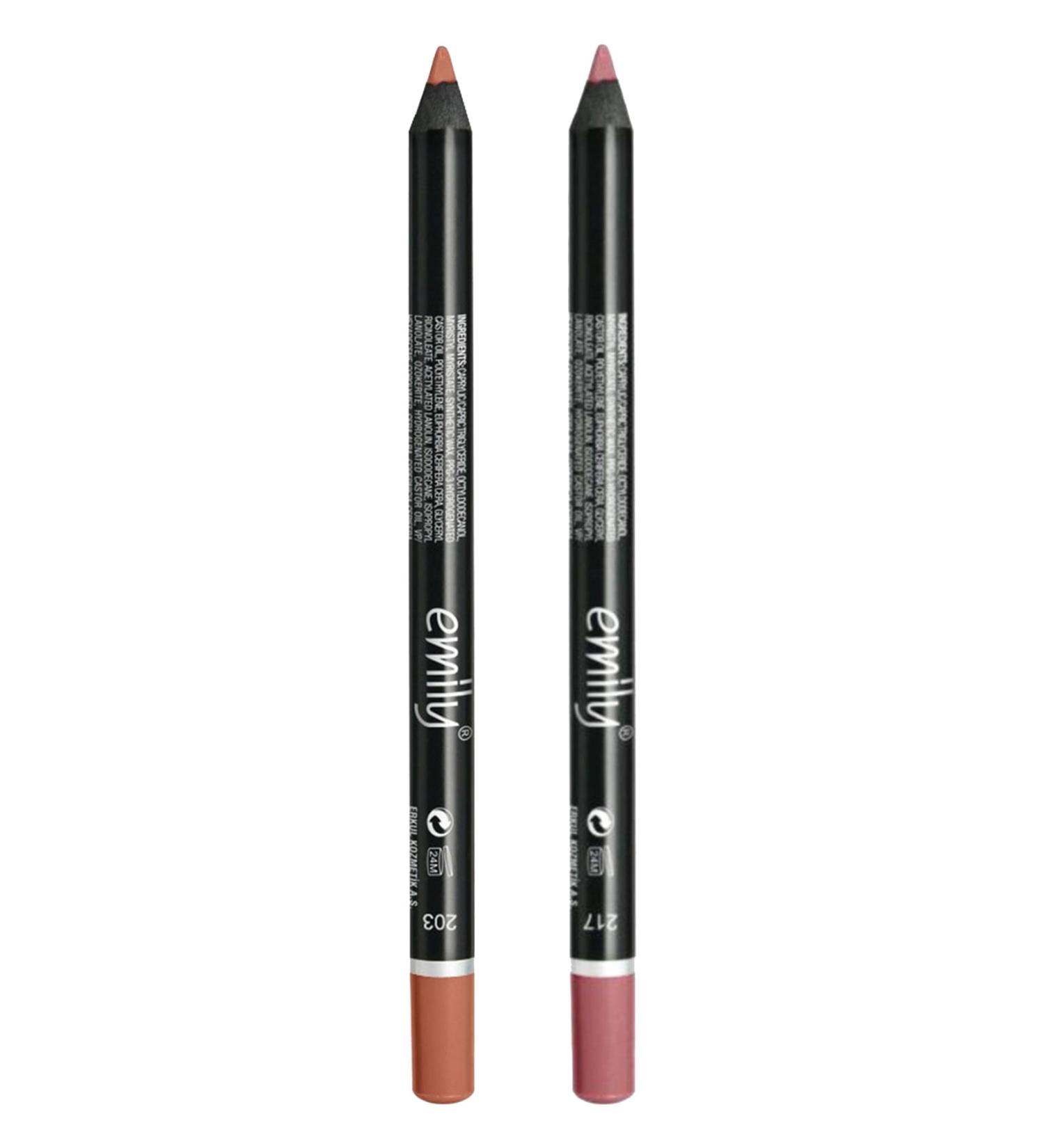 Golden Rose Emily Lip Pencil Set of 2 No:203-217