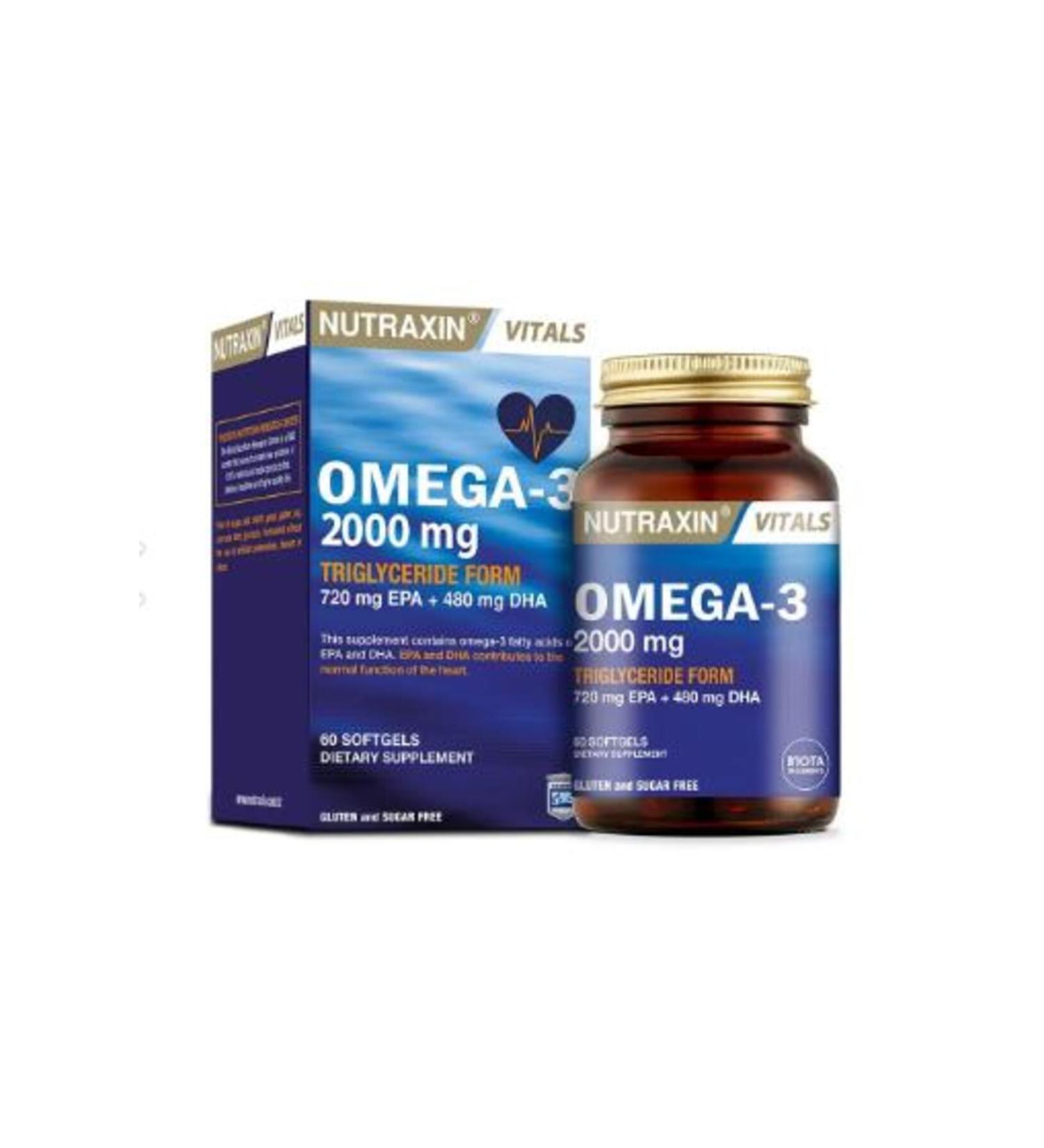 Nutraxin OMEGA3 2000 MG60 S.GEL