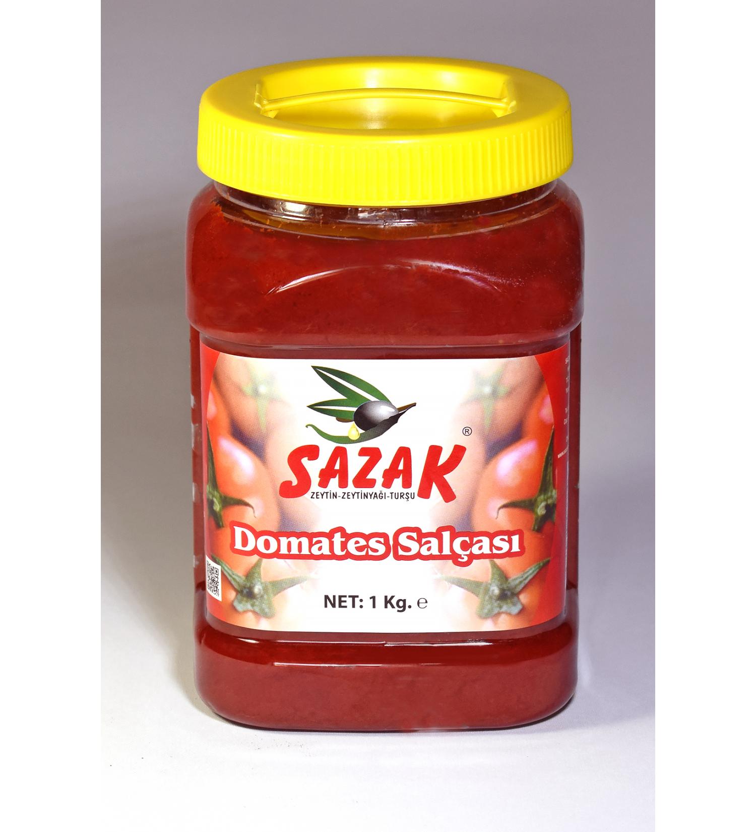 Sazak Olive Olive Oil Tomato Paste 1 KG Homemade Additive-Free Natural