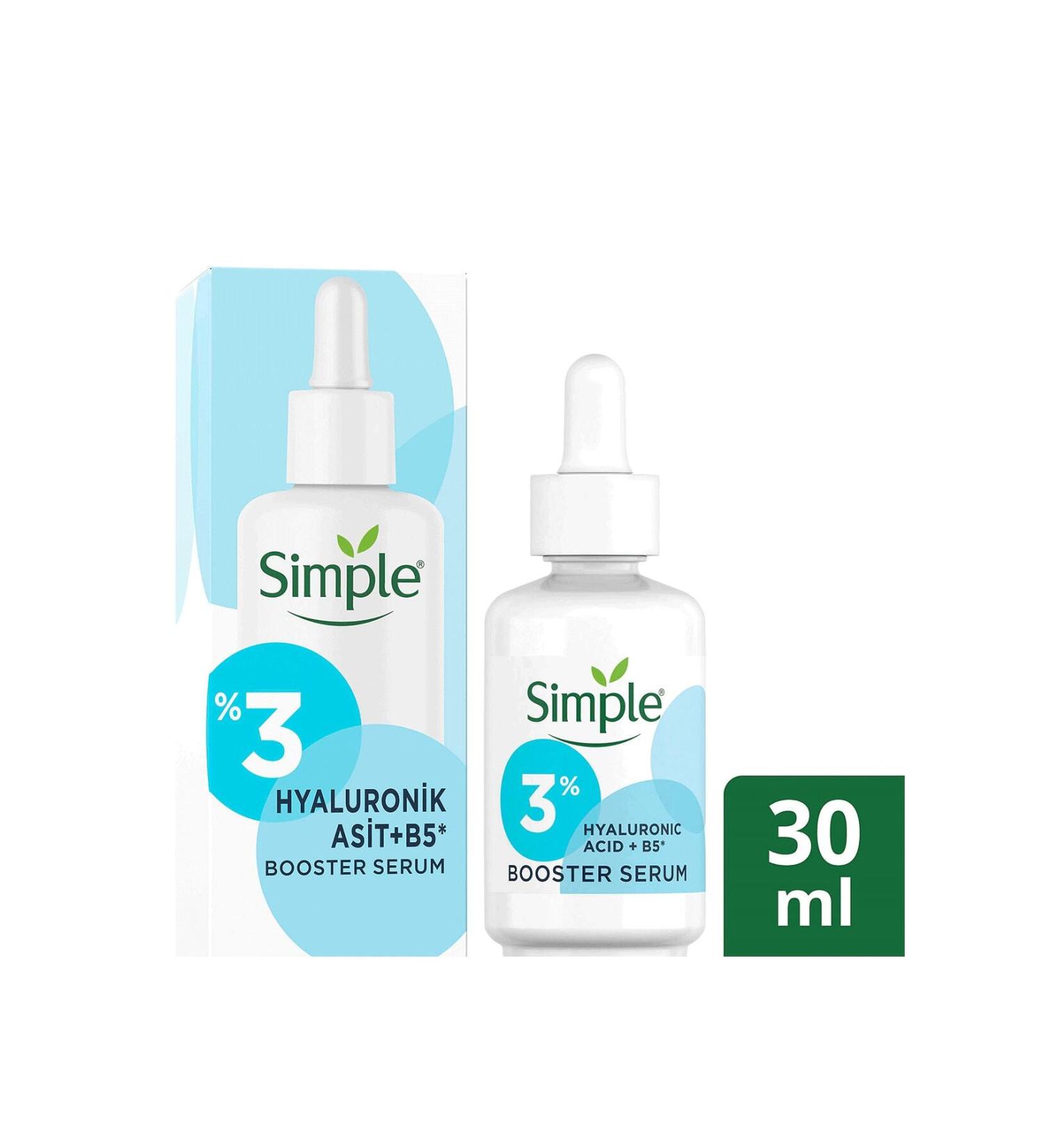 Simple Booster 3% Hyaluronic Acid + Vitamin B5 Deep Skin Moisturizing Serum 30 Ml DKProduct212
