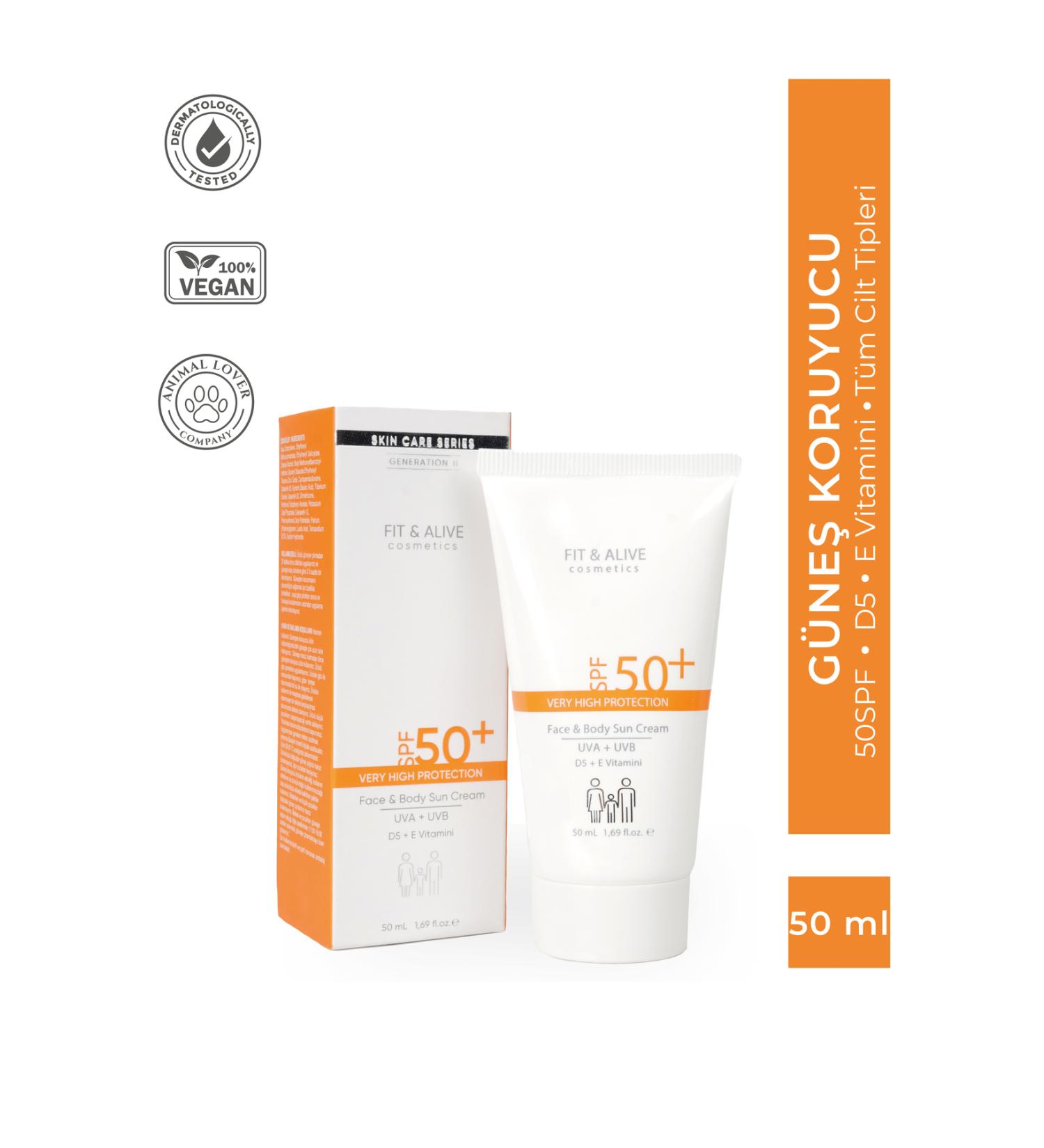 Fit & Alive Fitalive 50 Spf Sun Cream - 50 ml - Buy Online on GoSupps.com