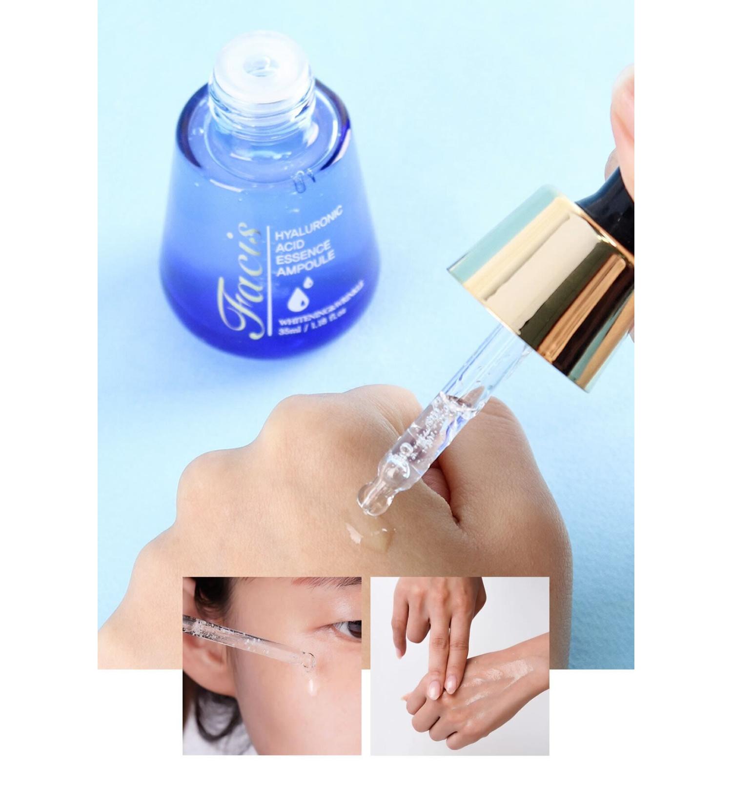 Facis Hyaluronic Acid Anti-Wrinkle Brightening Anti-Aging Ampoule for Eye Contour Face - Buy Online on GoSupps.com
