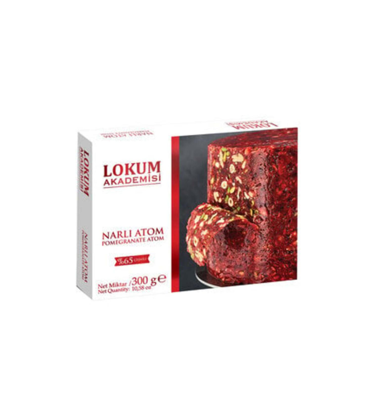 Turkish Delight Academy Flavored Pomegranate Atom 300 G (1 PIECE)