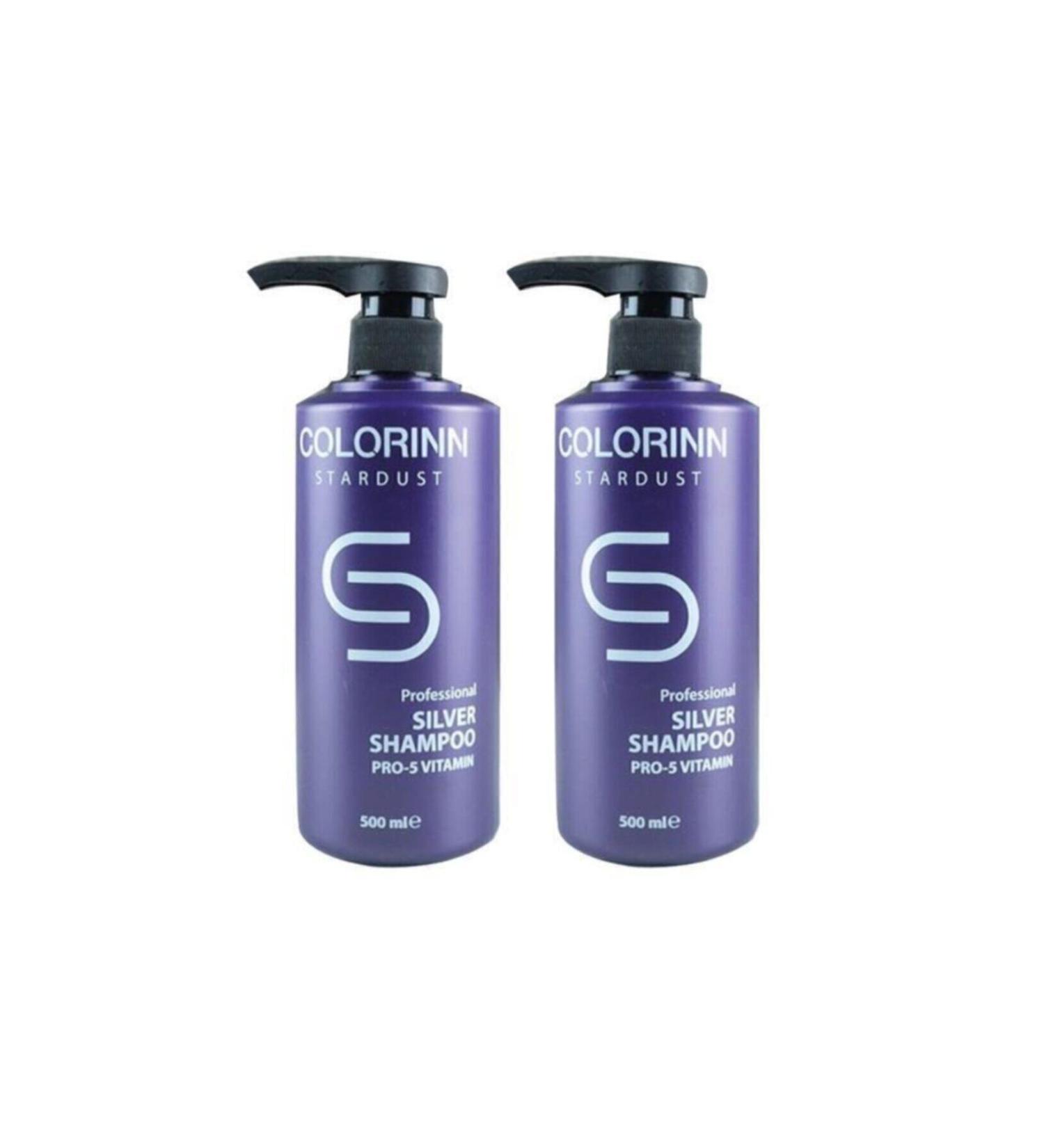 Colorinn Stardust Silver Purple Shampoo 500 ml +500 ml