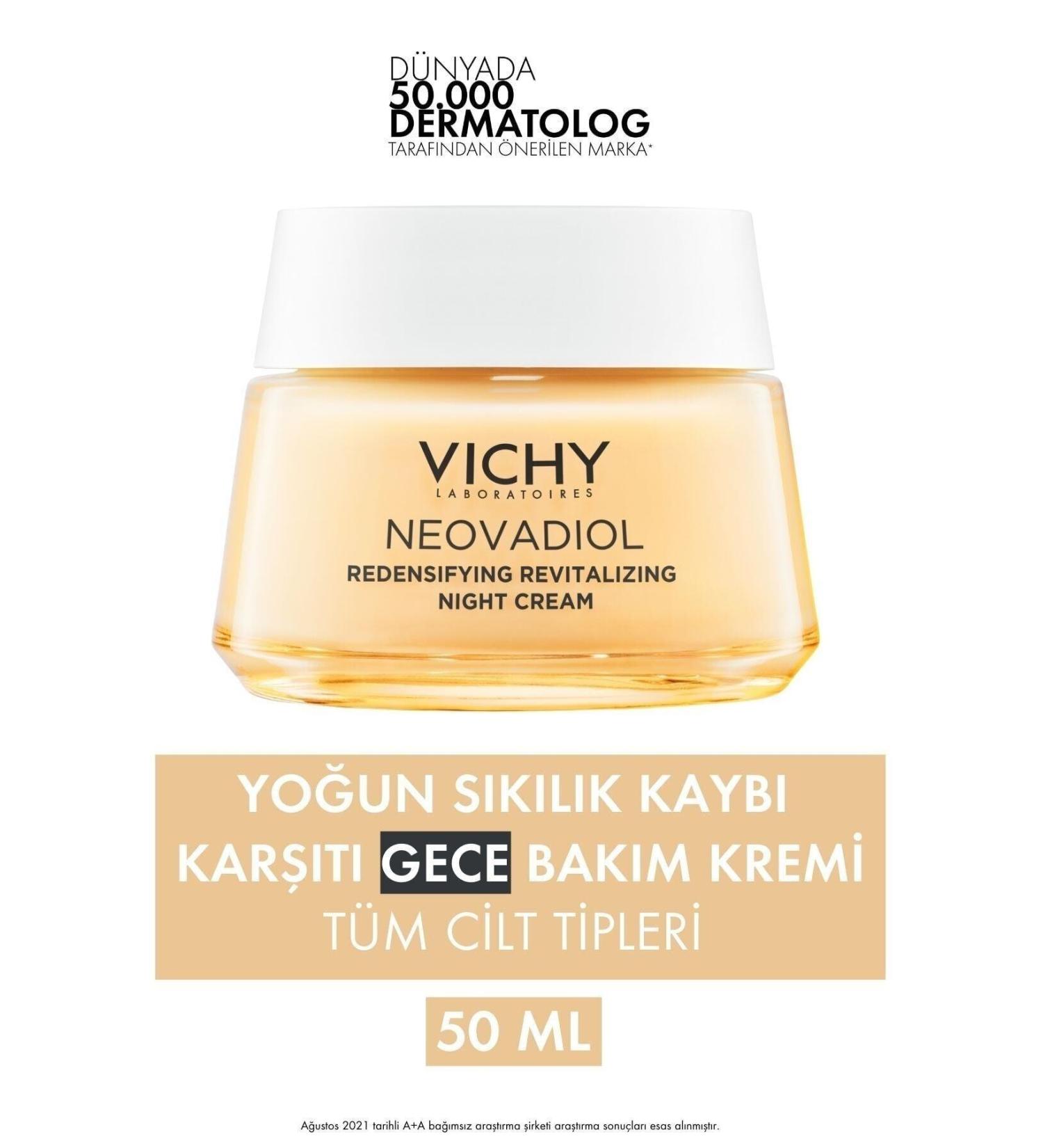 Vichy Women's Night Care Cream That Makes Your Skin Look Shiny 50 Ml...