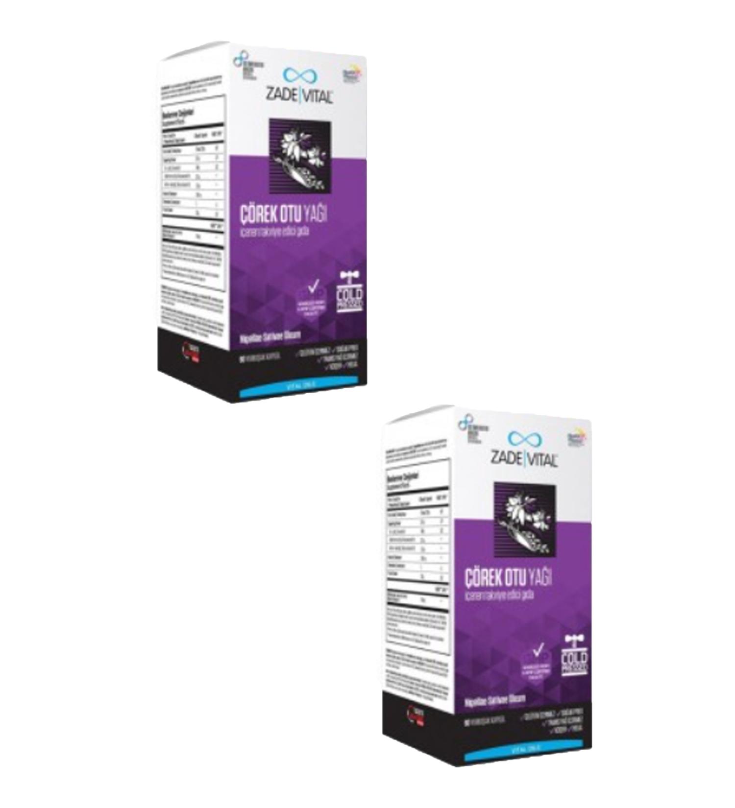 Zade Vital Black Cumin Oil 60 Capsules 2 Pieces