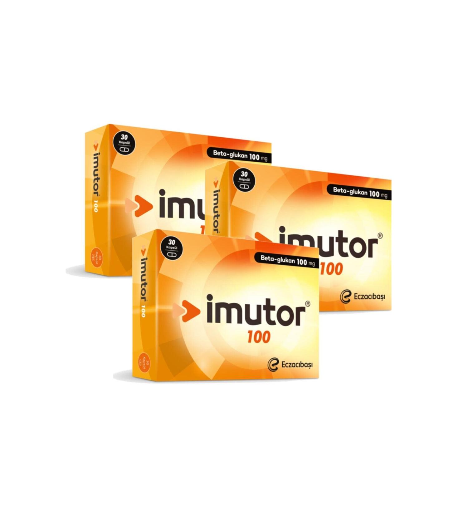 Imutor Beta Glucan 100 Mg 30 Capsules 3 Pieces