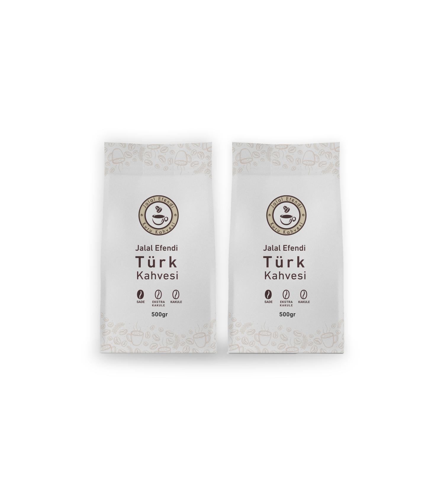 Jalal Efendi Plain Turkish Coffee 500 gr - 2 Pieces - Buy Online on GoSupps.com