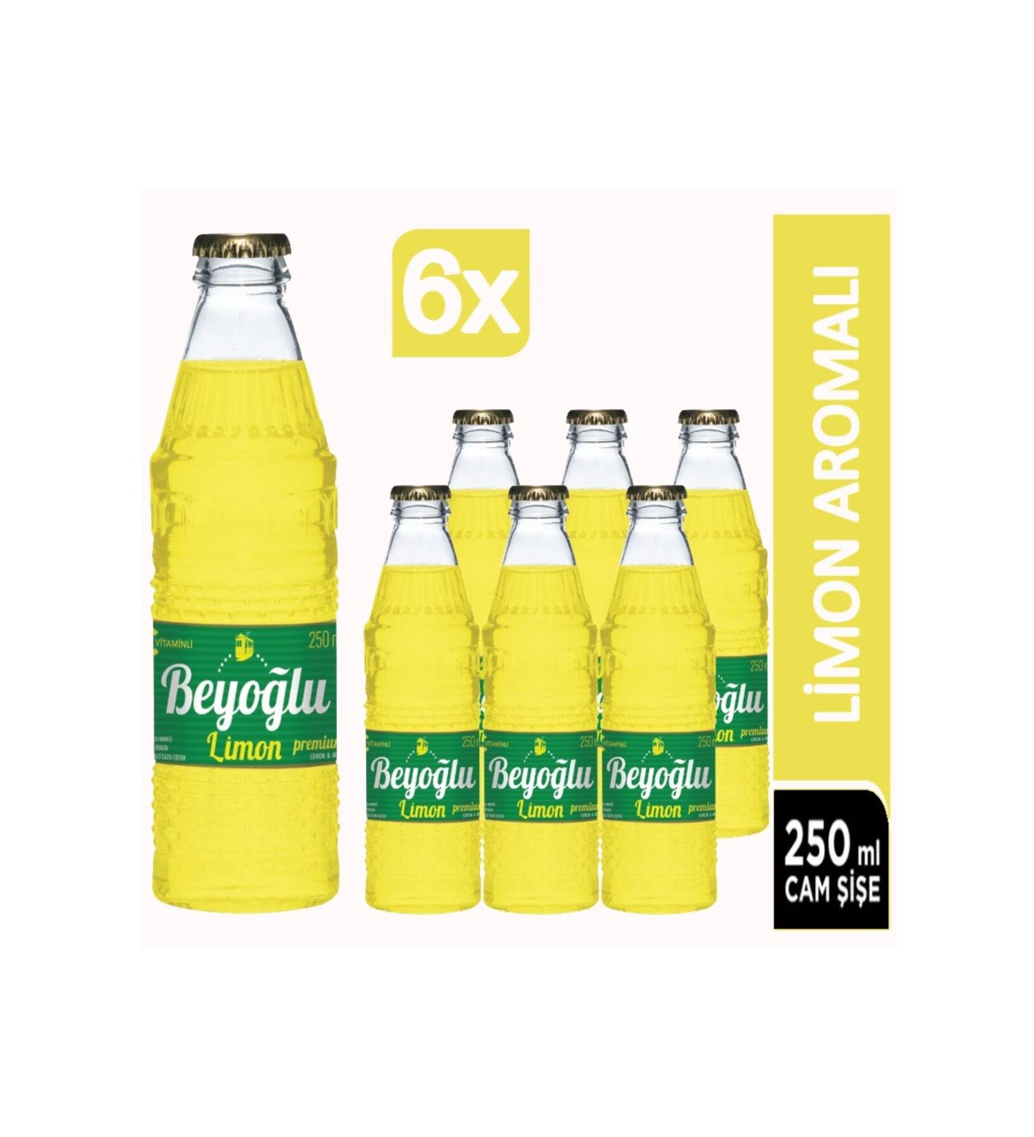 Beyo lu Lemon Flavored Soda 6x250 Ml