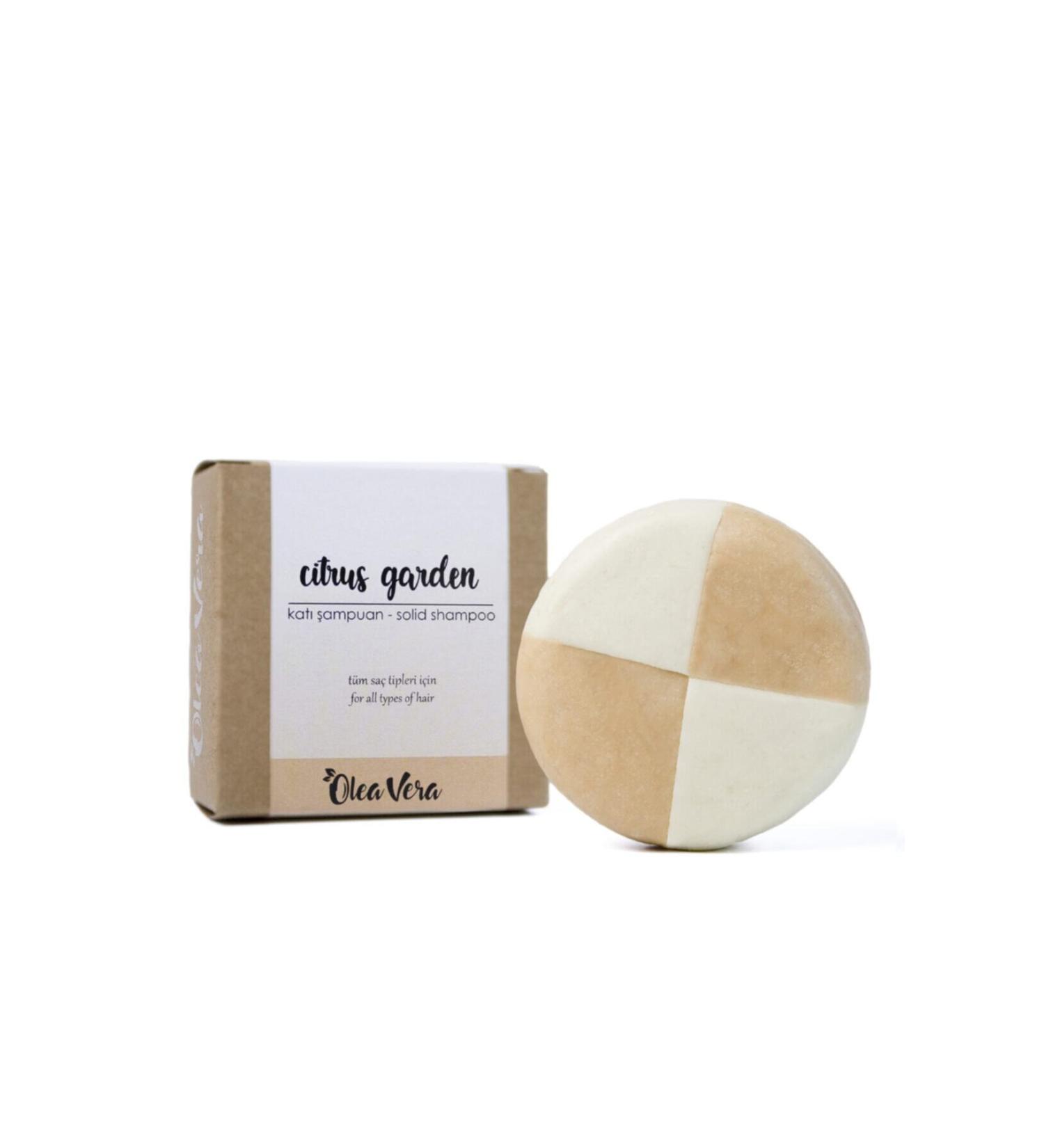 Olea Vera Citrus Garden Sulfate Free Solid Shampoo For Normal Hair 90gr