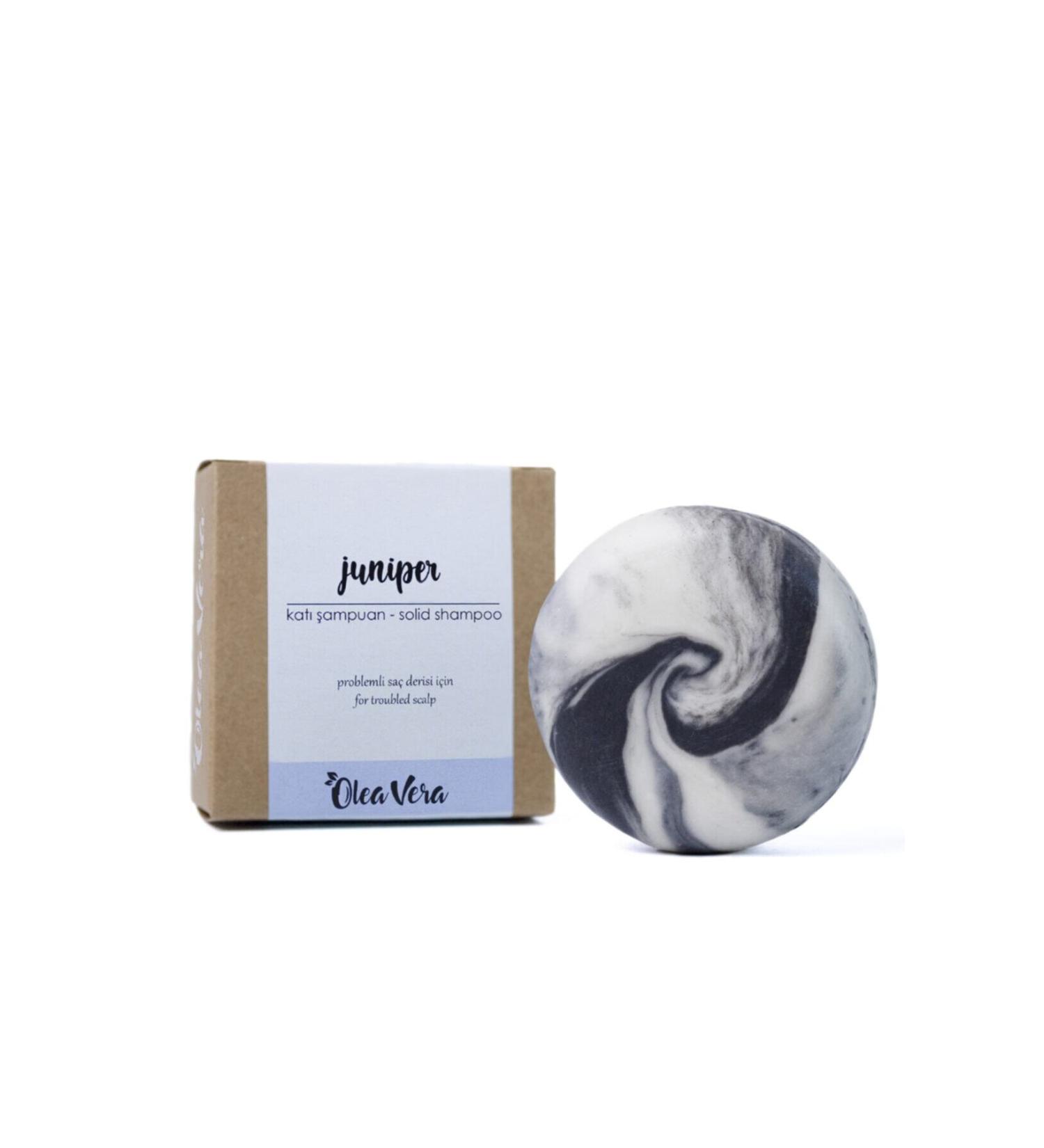 Olea Vera Juniper Sulfate-Free Solid Shampoo For Problematic Scalp 90gr