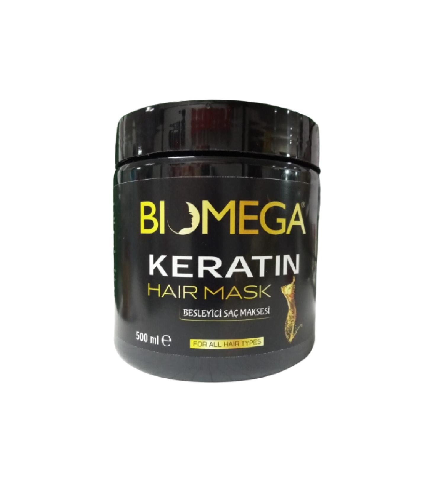 BIOMEGA Keratin Hair Mask Nourishing Hair Mask 500 Ml - Buy Online on GoSupps.com