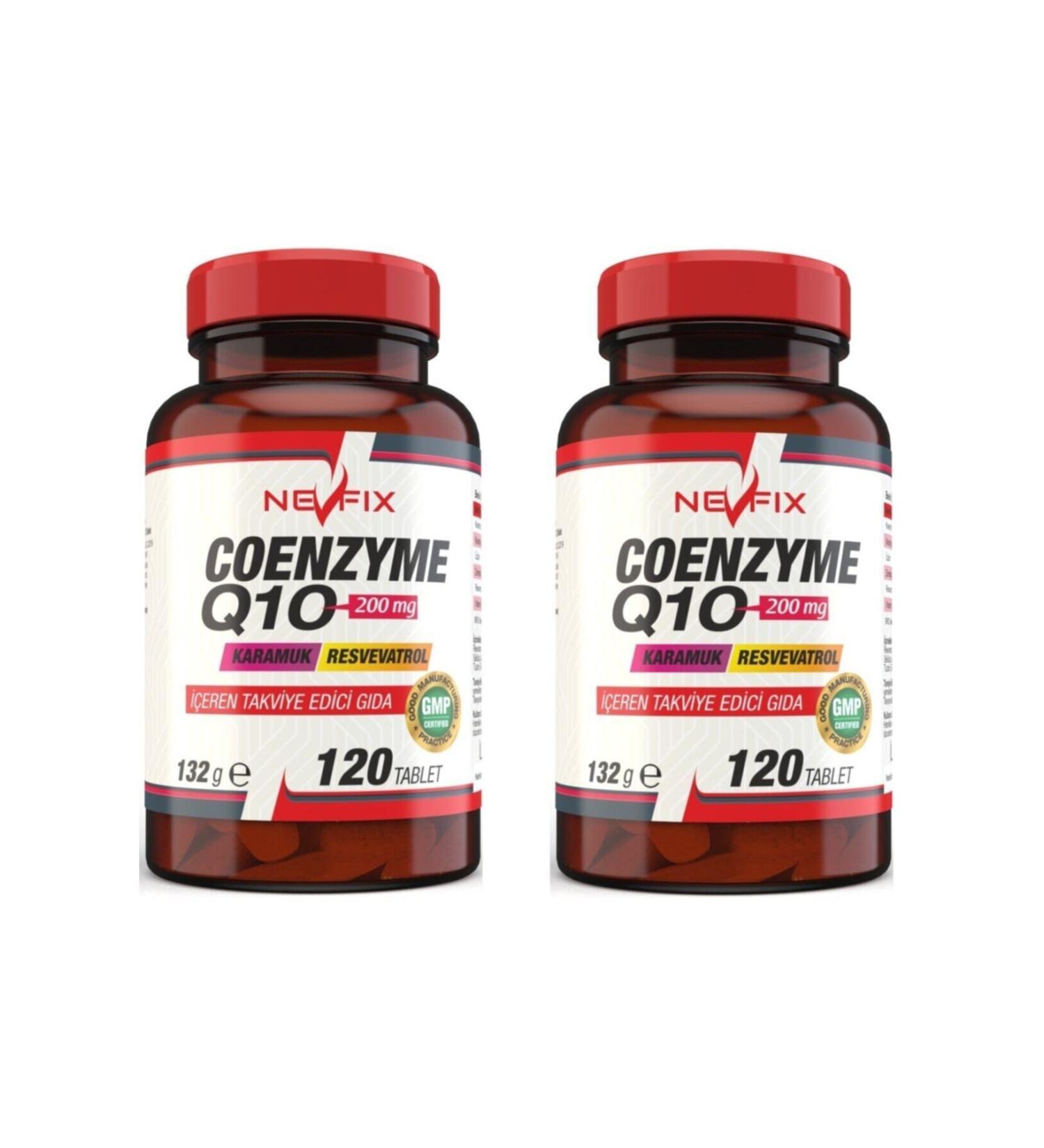 Nevfix Koenzyme Coenzyme Q10 200 Mg 120 Tablets