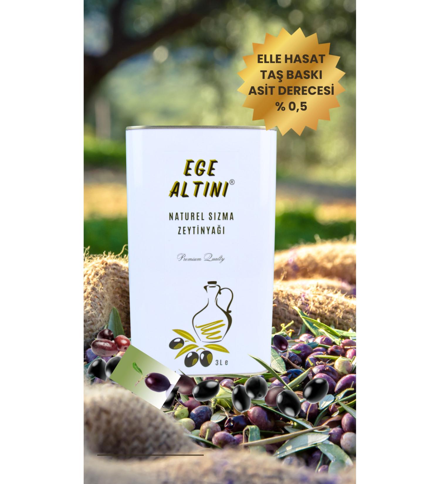 Aegean Gold AEGEAN GOLD Natural Extra Virgin Olive Oil 3 Liter Tin