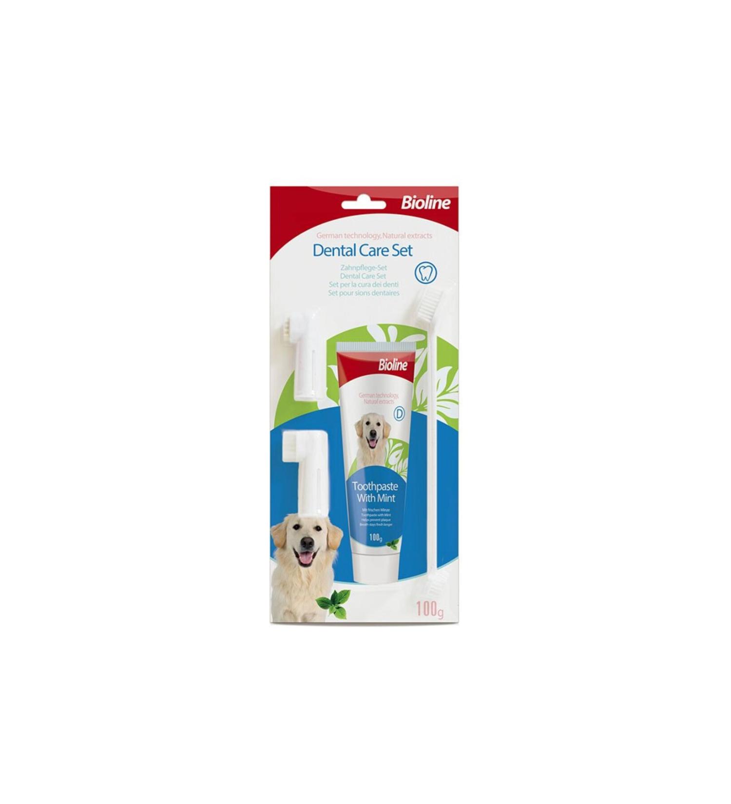 Bioline Mint Flavored Oral Care Set for Dogs 100 gr
