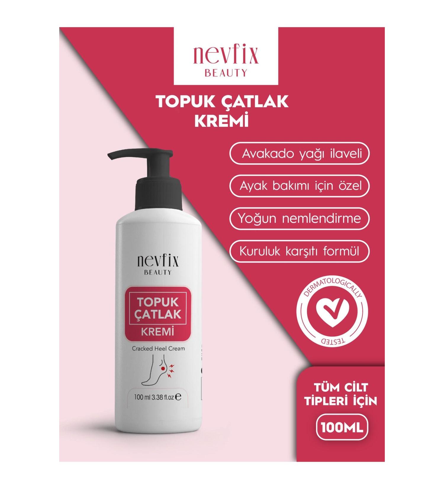 Nevfix Beauty Heel Crack Cream For Dry And Worn Heels 100 Ml - Buy Online on GoSupps.com