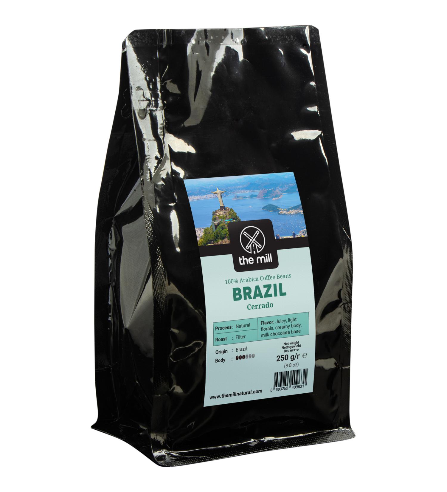The Mill Brazil Cerrado Coffee Beans 250 G-Expertly Roasted Whole Coffee Beans - 0 Arabica