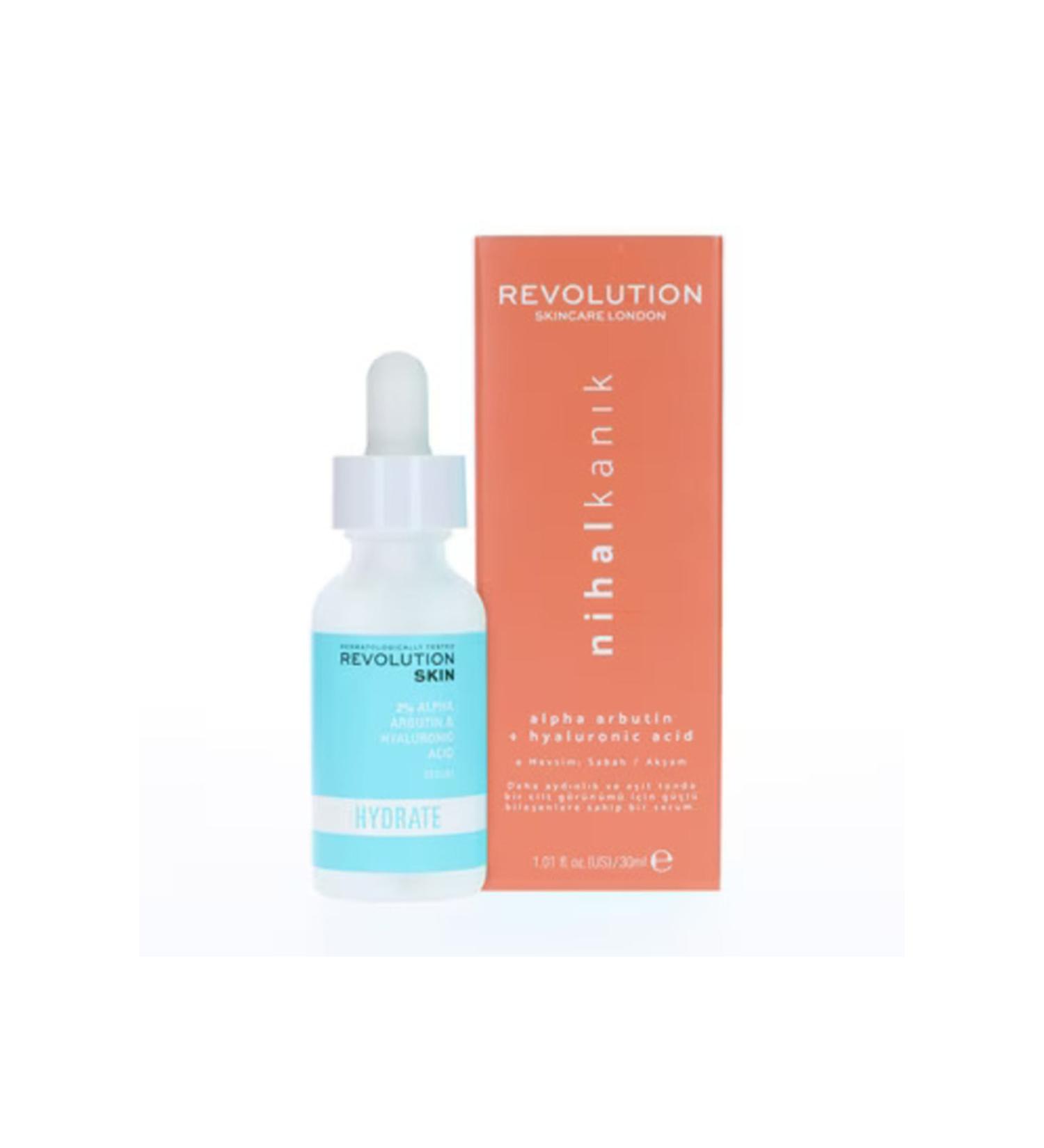 Revolution Skincare x Nihal Kan k 2% Alpha Arbutin and Hyaluronic Acid Serum 30 ml