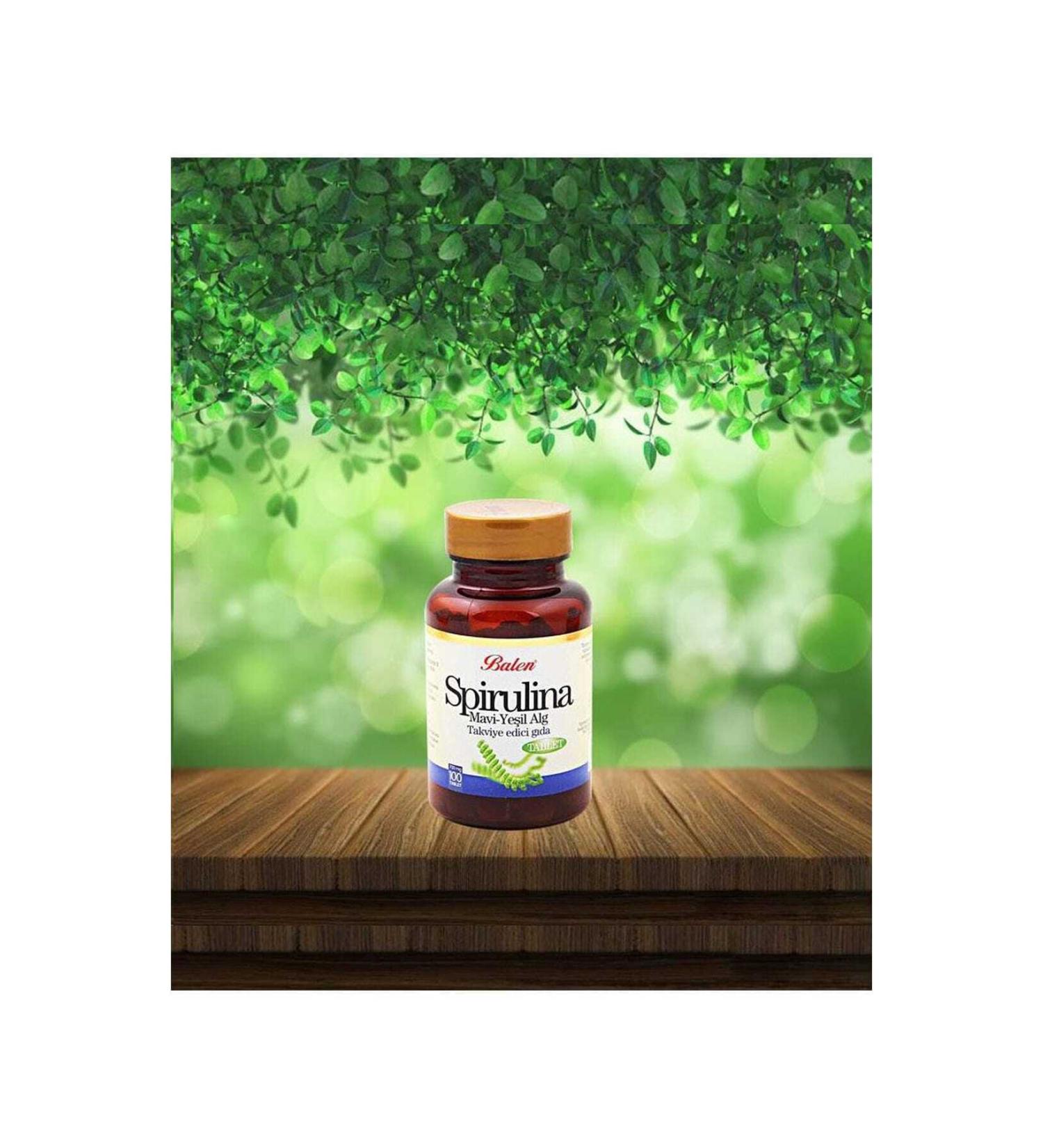 Balen Spirulina Tablet 740 Mg 100 Capsules Balen
