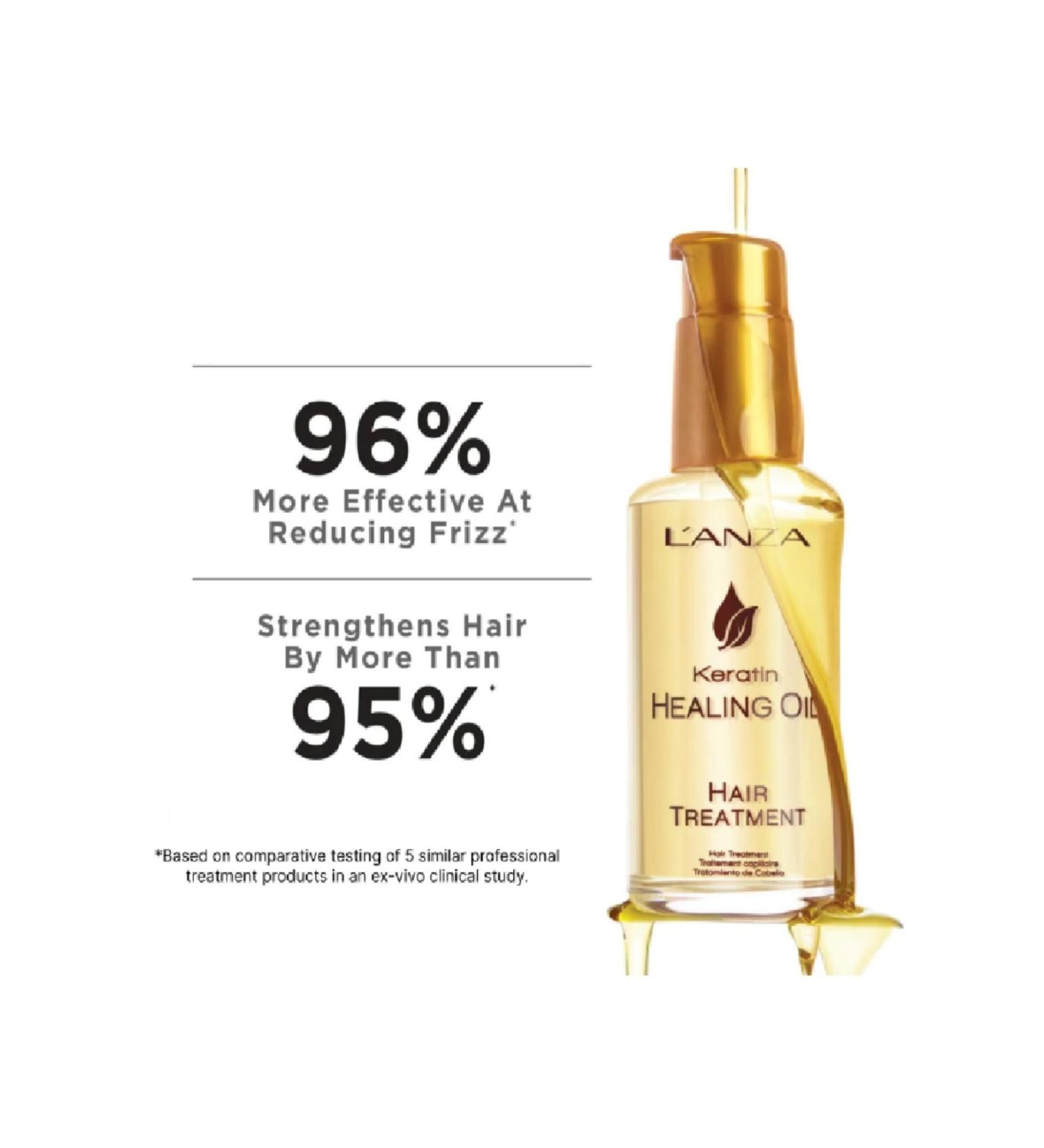 L'anza Keratin Healing Oil - Paraben-Free Serum That Cleanses and Softens Hair 100ml BSecrets!Q221
