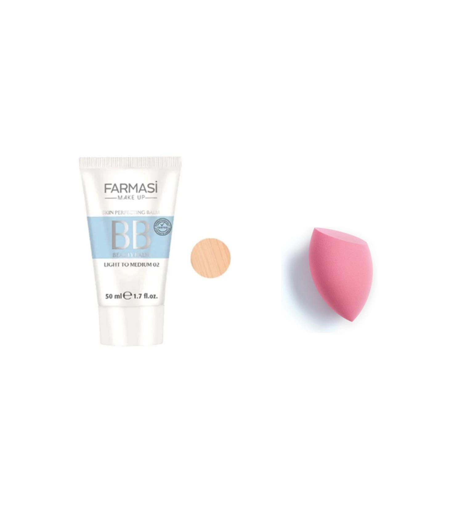 Farmasi 50 ml 02 bb Cream + gift sponge