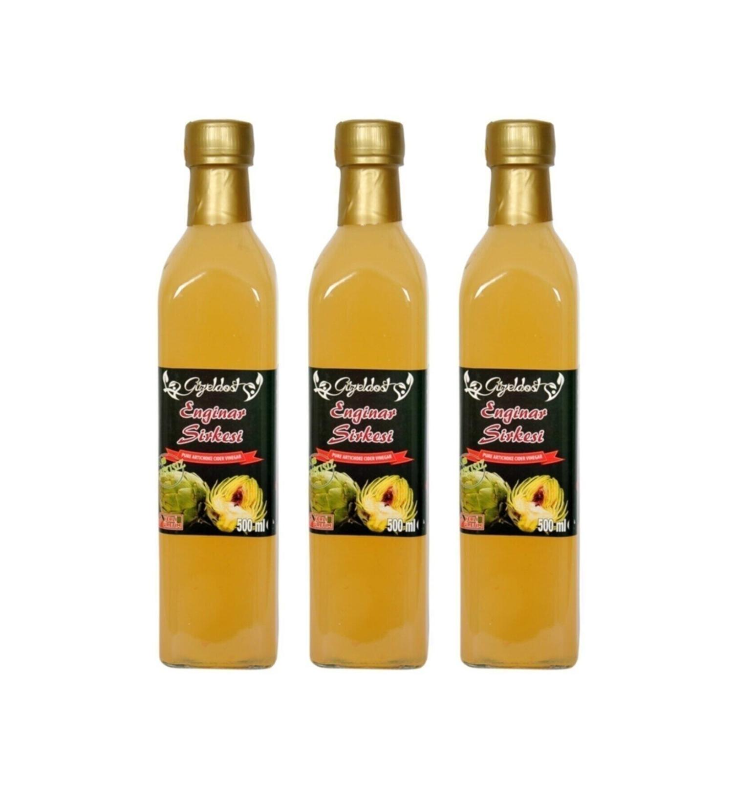 G zeldost 0 Natural Additive-Free Artichoke Vinegar 3x500ml (HANDMADE)