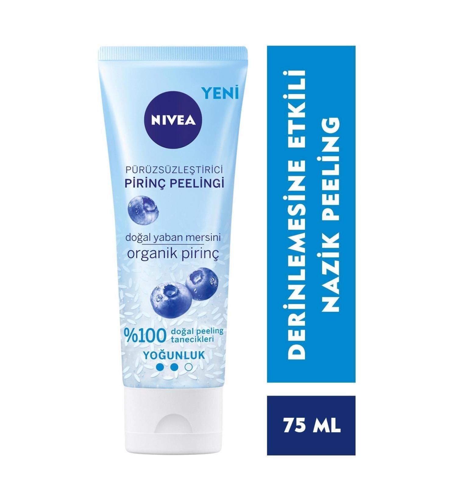 NIVEA Smoothing Organic Rice Peeling 75ml Normal Skin Purifies the Skin --Unique Beauty-- - Buy Online on GoSupps.com