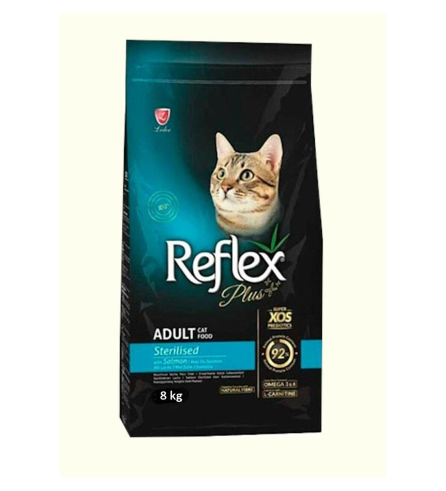 Reflex Plus Salmon Sterilized Adult Cat Food 8 KG