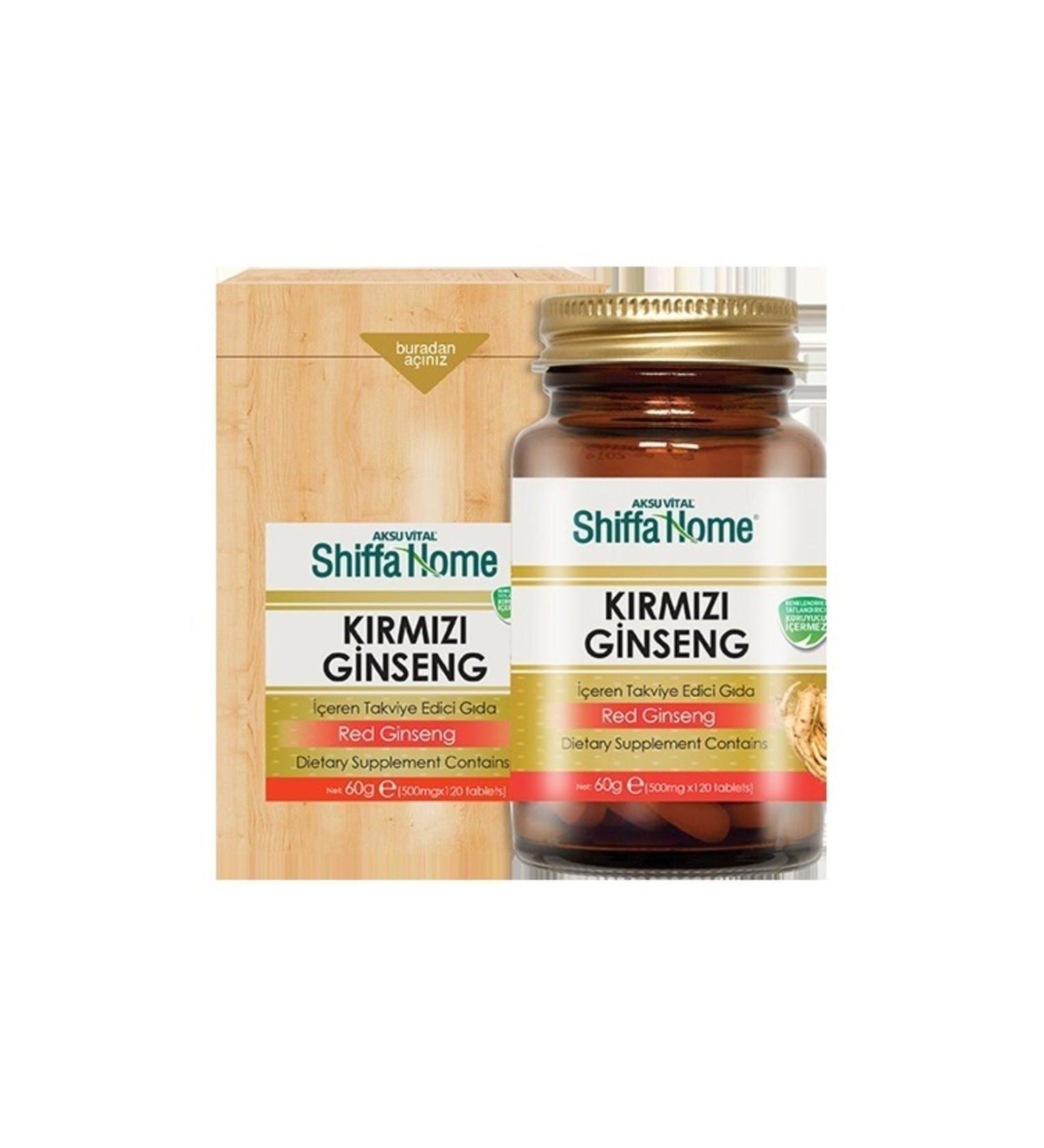Aksu Vital Shiffa Home Ginseng 500 Mg 120 Tablets