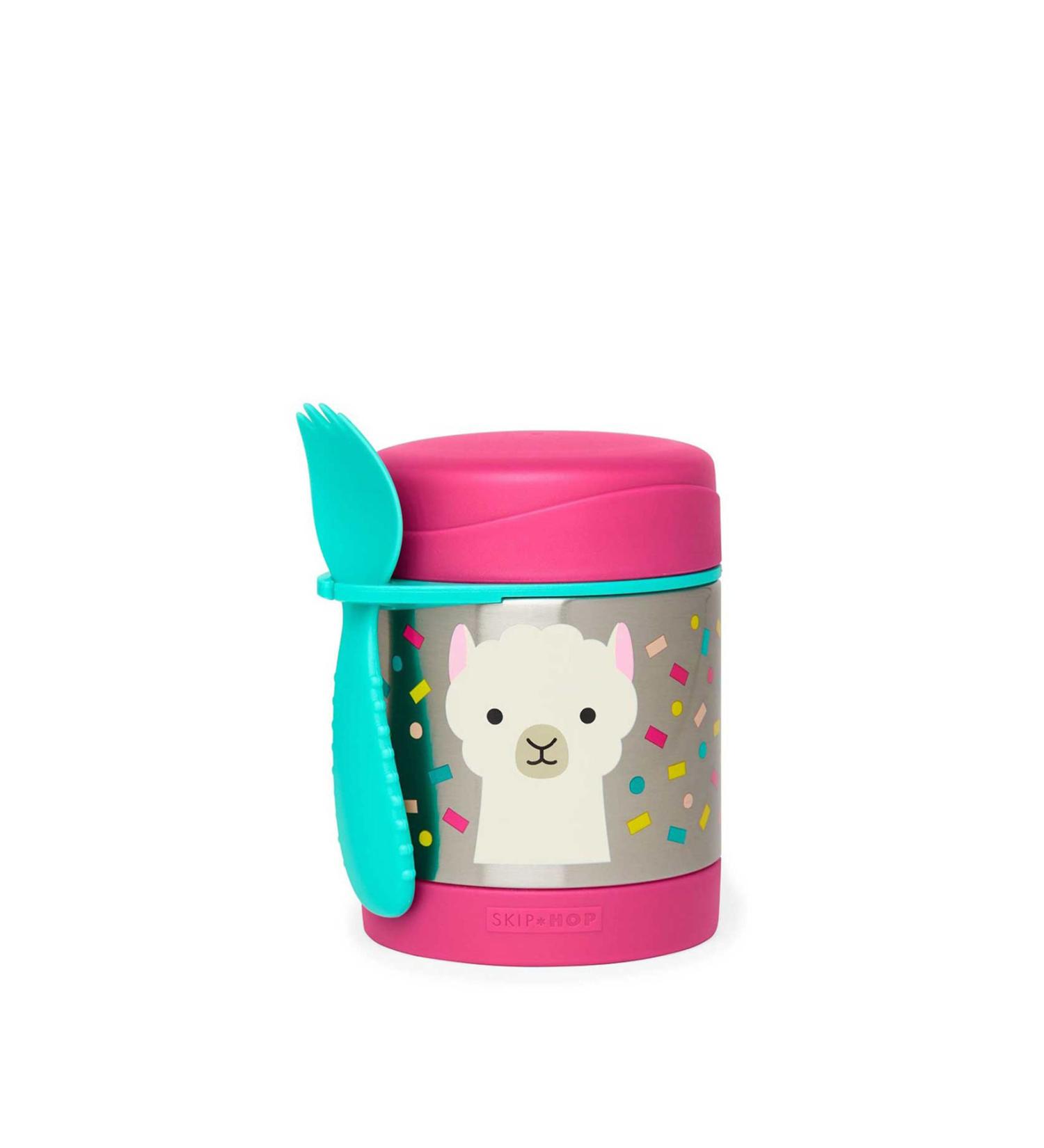 Skip Hop Lama 2 Piece Stainless Steel Food Storage and Transport Thermos