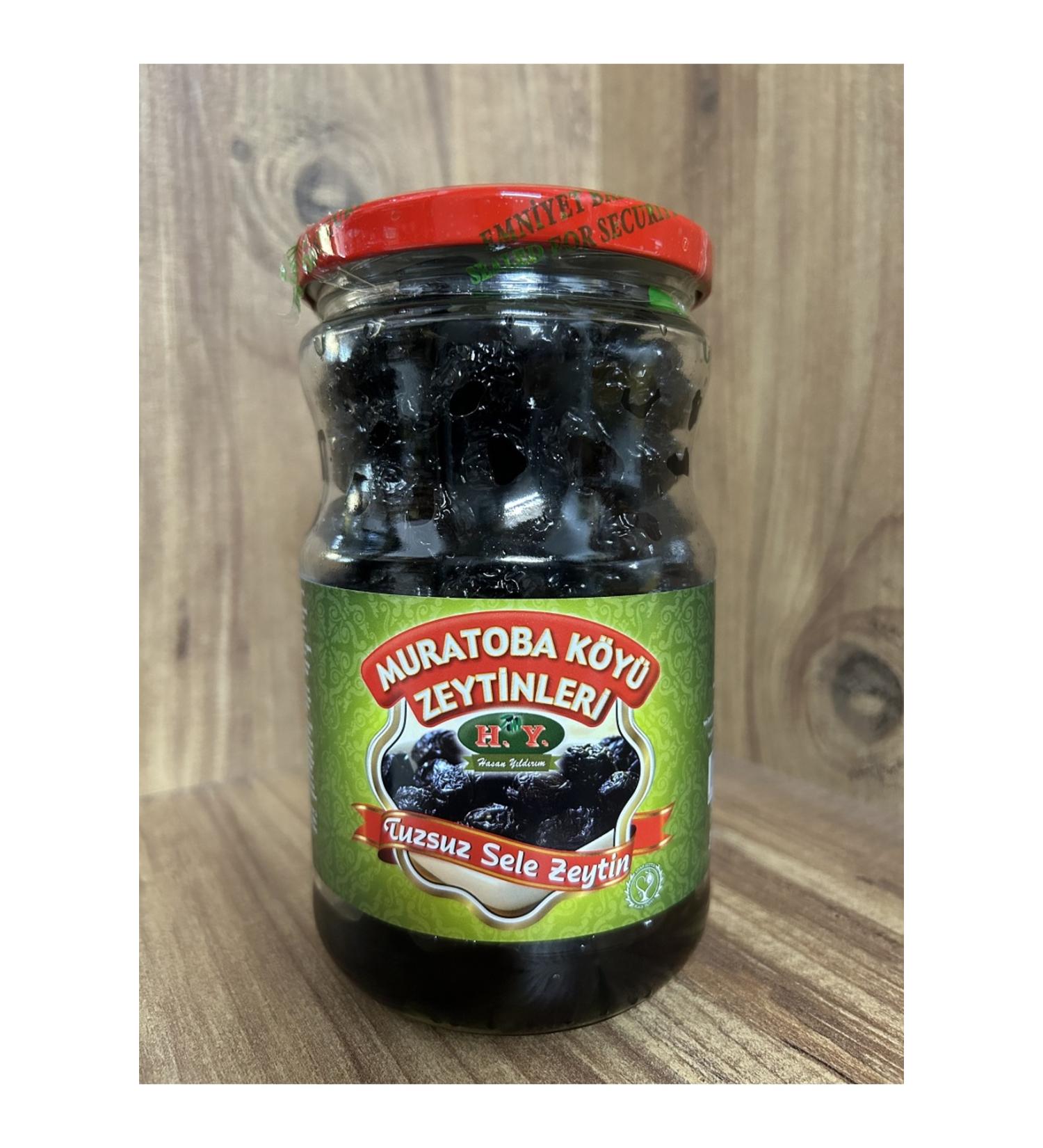 HY OLIVE HYMuratoba Village Olives (Unsalted Sele Olives)(380 gr.)(321-380)