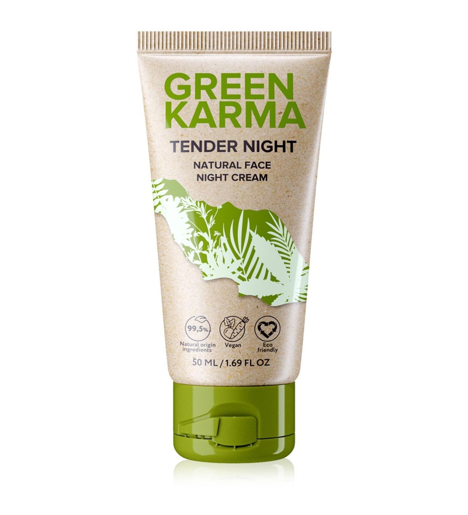 Faberlic Green Mixed Natural Night Cream Tender Night