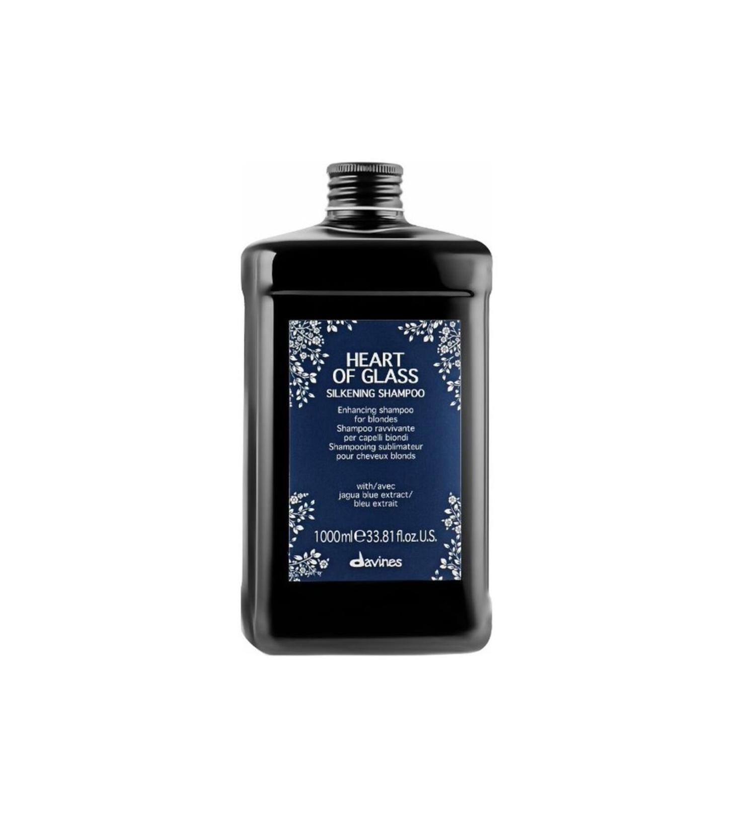 Davines KRASOTA Heart Of Glass Silkening Shampoo Blonde Enhancing Shampoo 1000ml 72001 KR.8345.P20