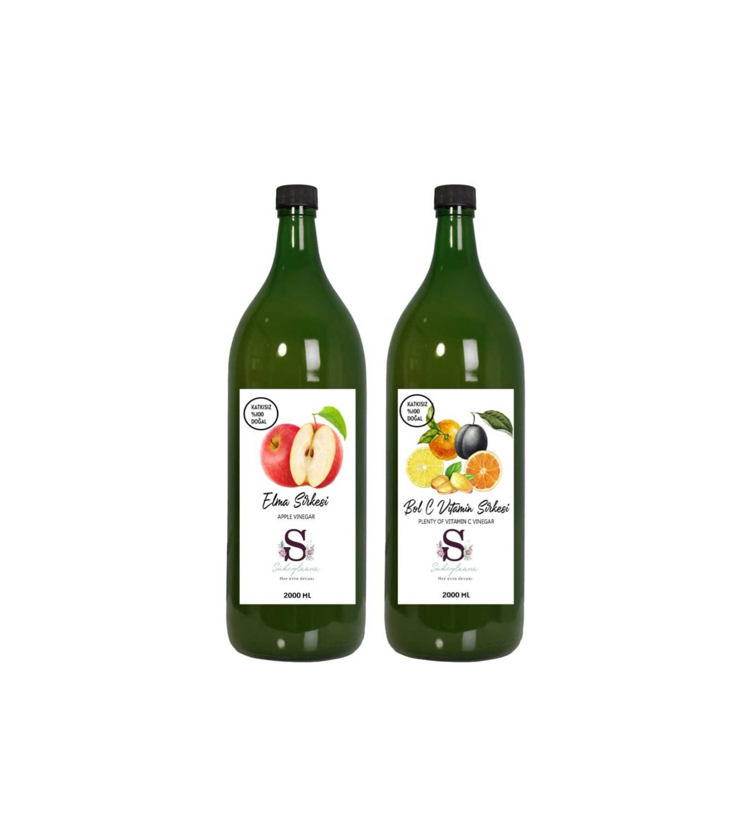 Suheylaana Natural Apple Cider Vinegar 2000 Ml - Natural Vitamin C Vinegar 2000 Ml