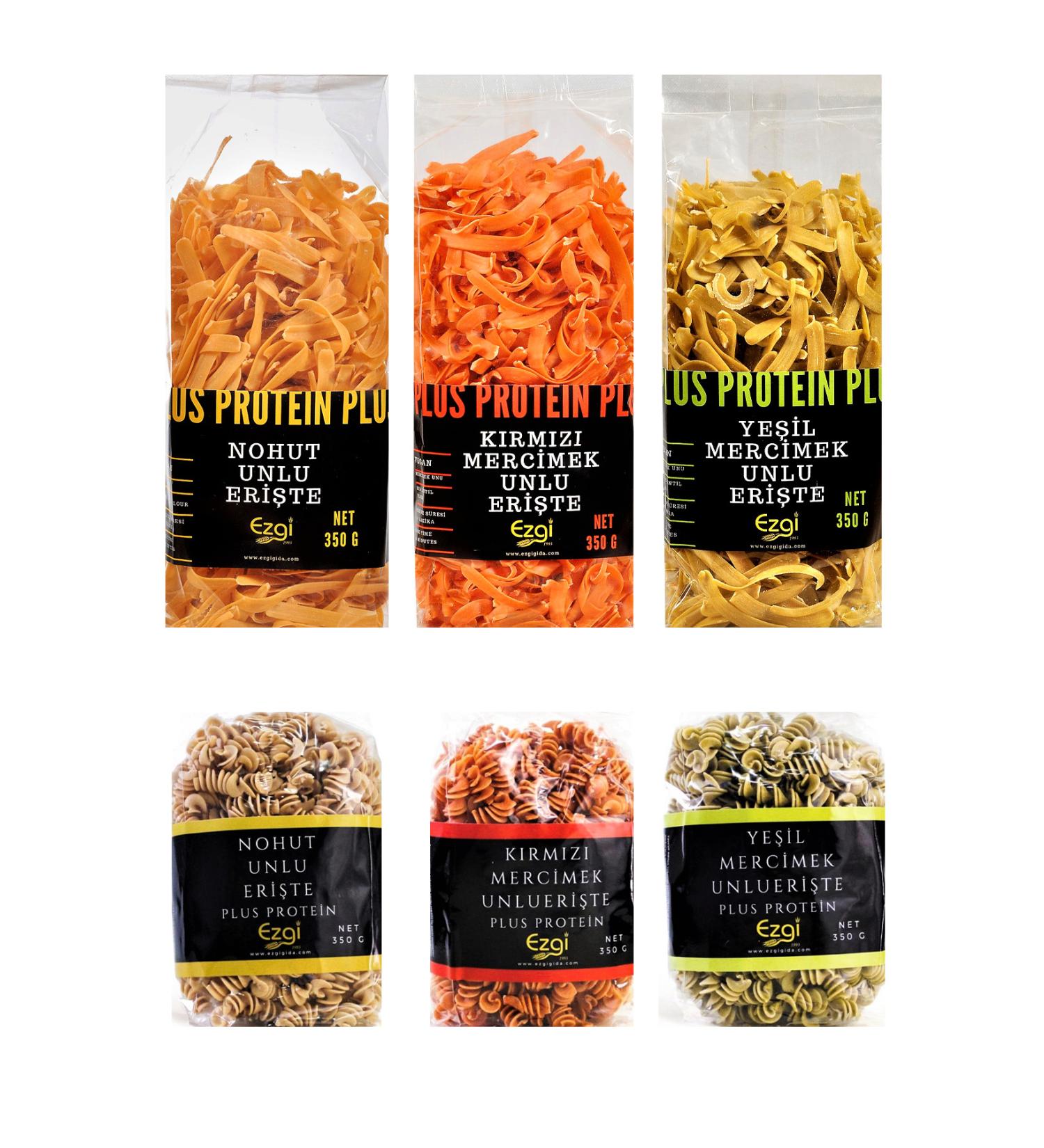 EZG GIDA Super Economic Vegan Pulses Flour Pasta Set 2100 G - Buy Online on GoSupps.com