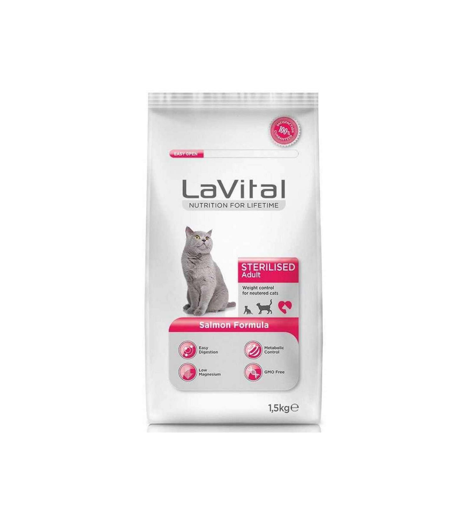 La Vital Lavital Sterilized Salmon Cat Food - 1.5 Kg 141036