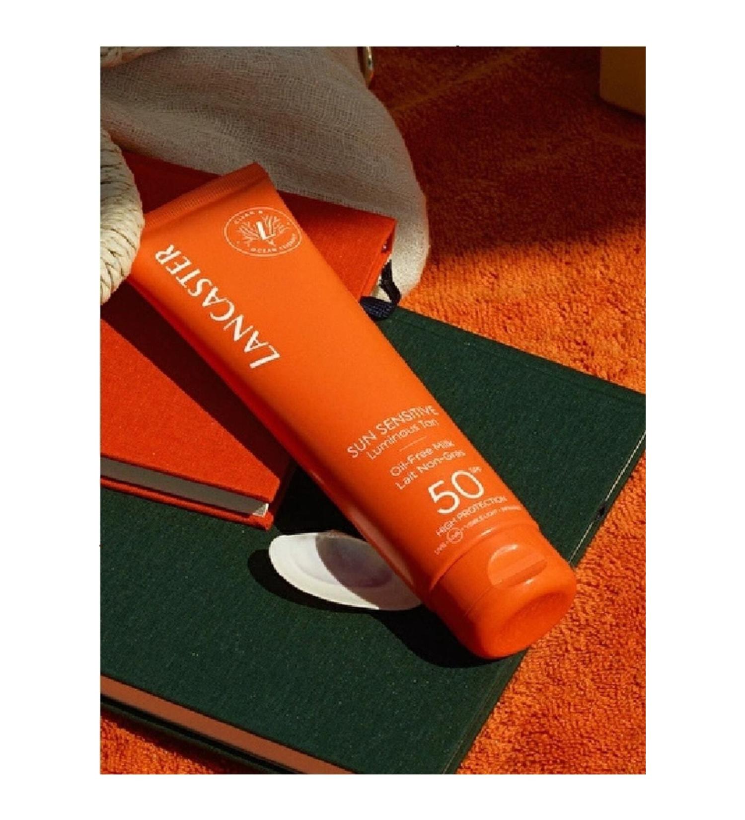 Lancaster Sun Sensitive Radiant Bronzing Fat-Free Milk Spf50 Sunscreen Milk -150ml Shooting161