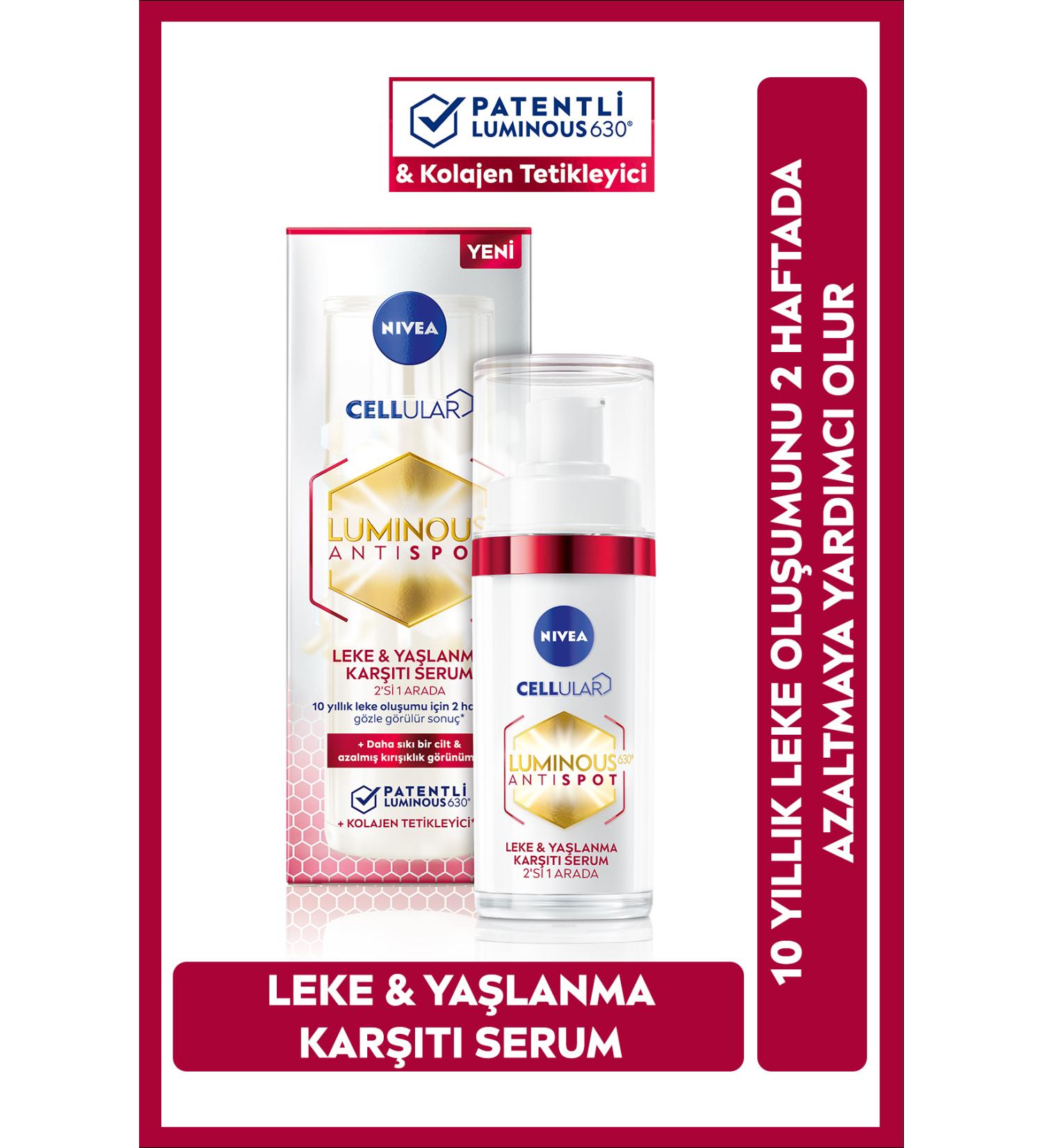NIVEA Anti-Blemish and Anti-Aging Hyaluronic Acid and Collagen Luminous630 Trigger Serum 30ml - Buy Online on GoSupps.com