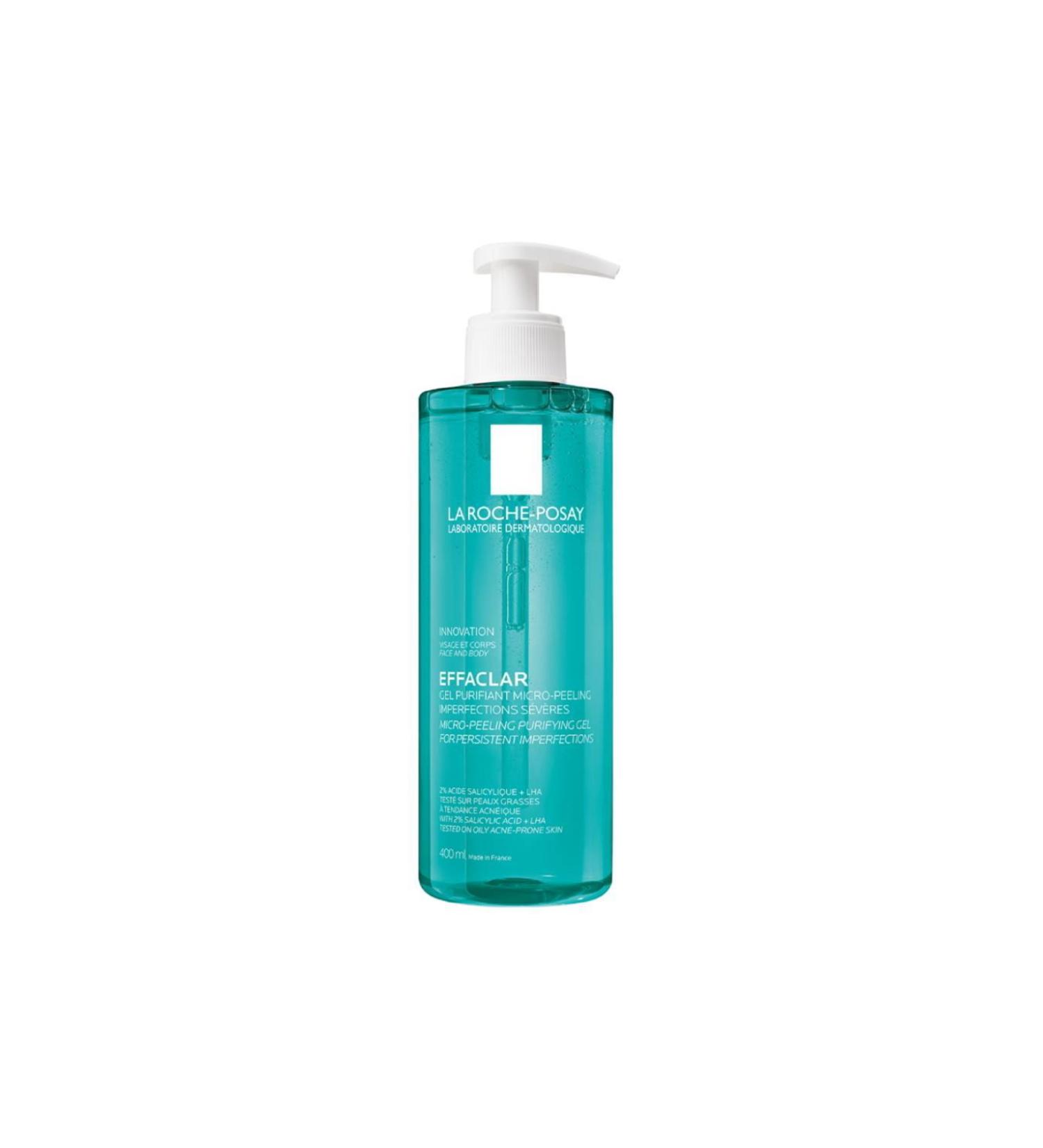 La Roche Posay Effaclar Micro-Peeling Cleansing Gel for Acne Prone and Oily Skin 400 ml